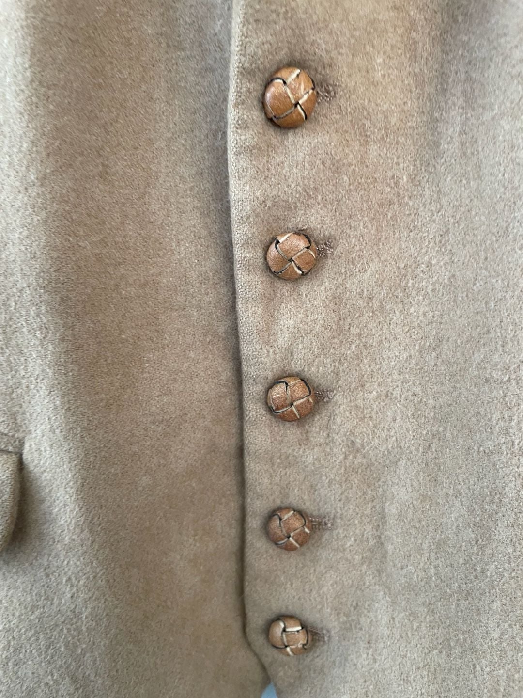 Vintage Deansgate Camel Wool Blend Paisley Lined Vest Made USA Unisex 6