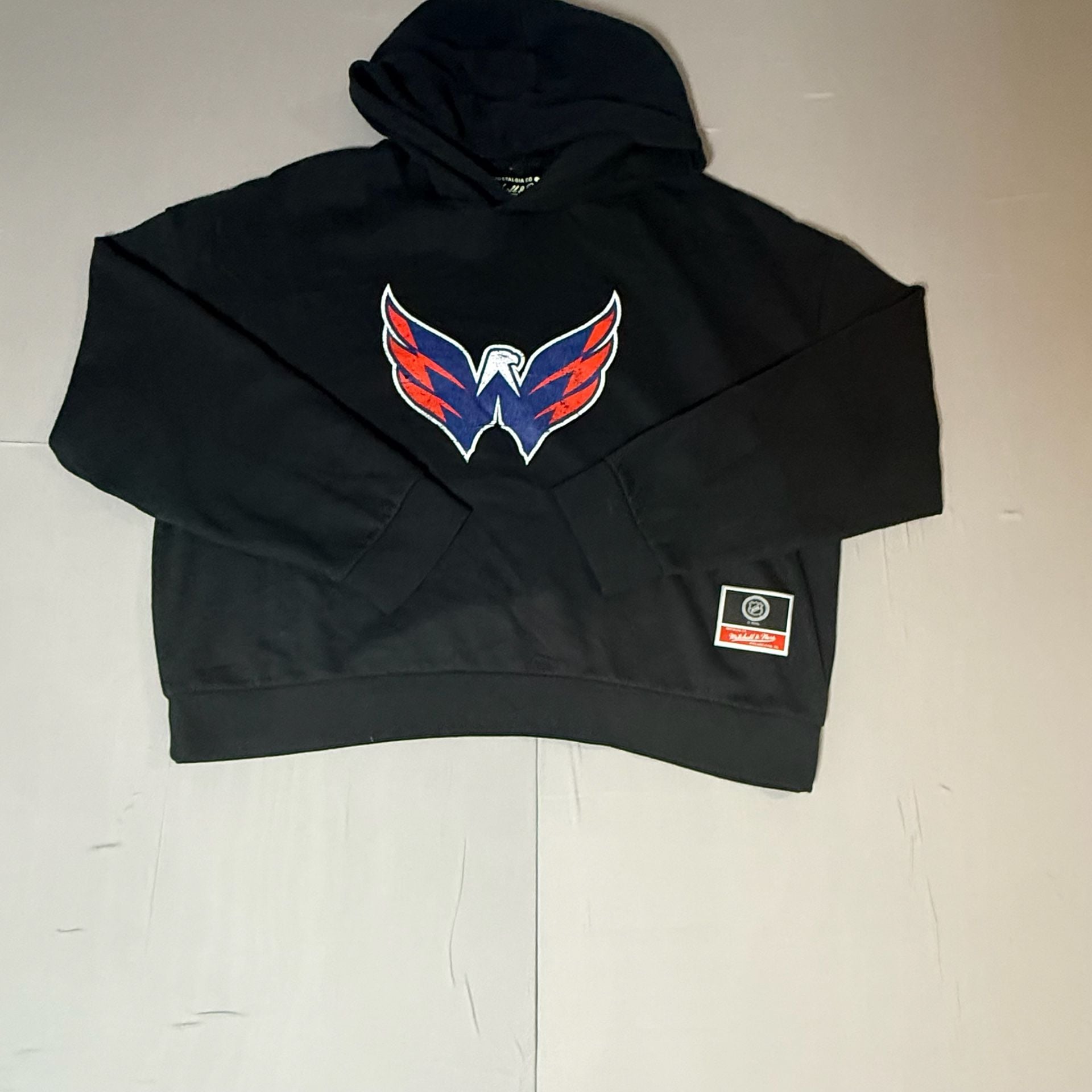 Mitchell & Ness Washington Capitals NHL Hoodie Size woman's L Black 2