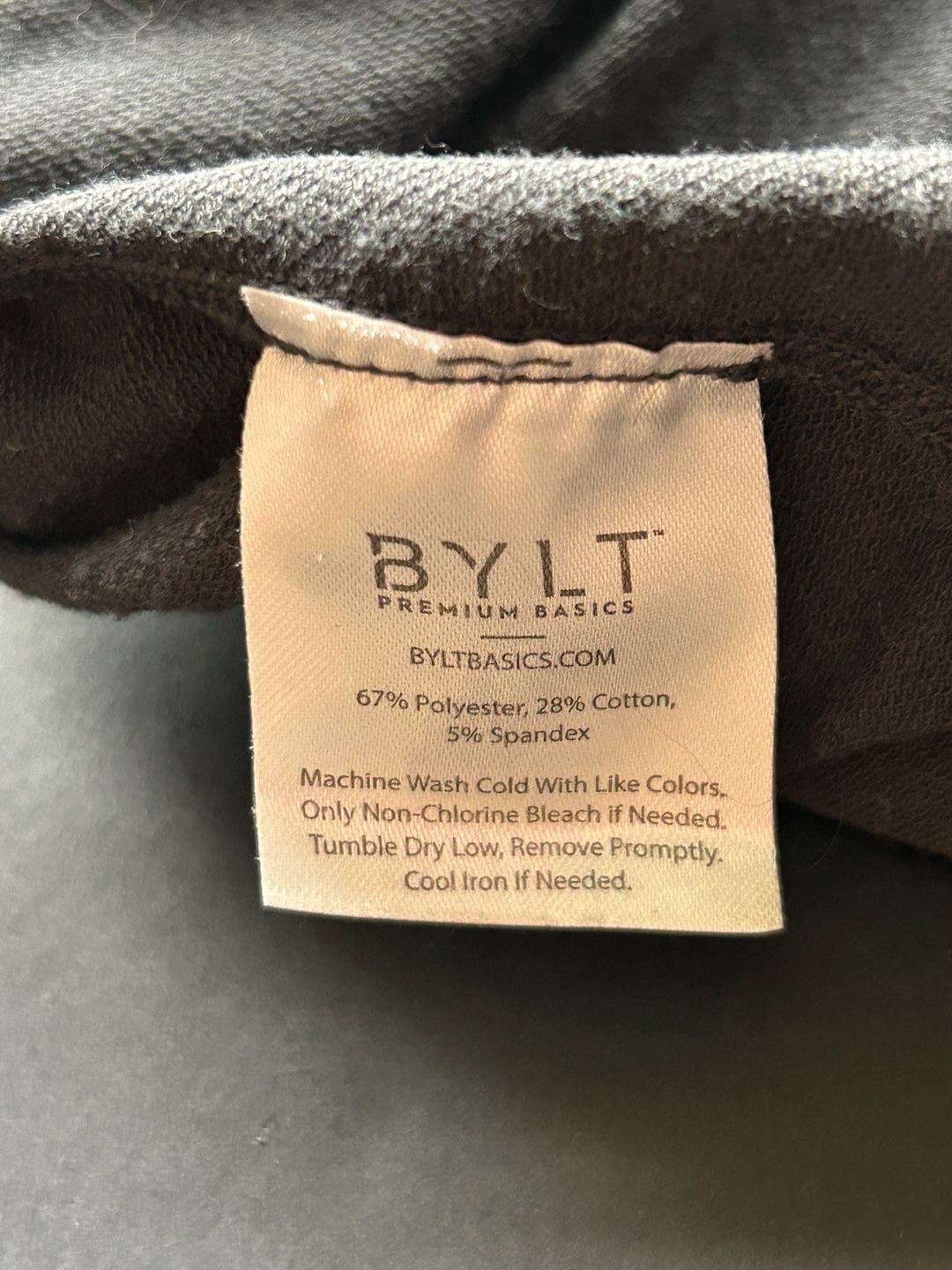 Bylt Drop Cut Long Sleeve Size M Grey Shirt 10