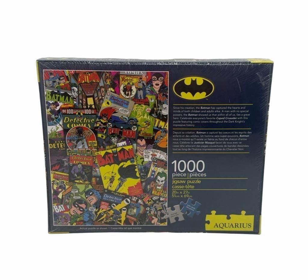 Aquarius Batman Comic Covers 1000 Piece Jigsaw Puzzle New In Plastic Wrap 2