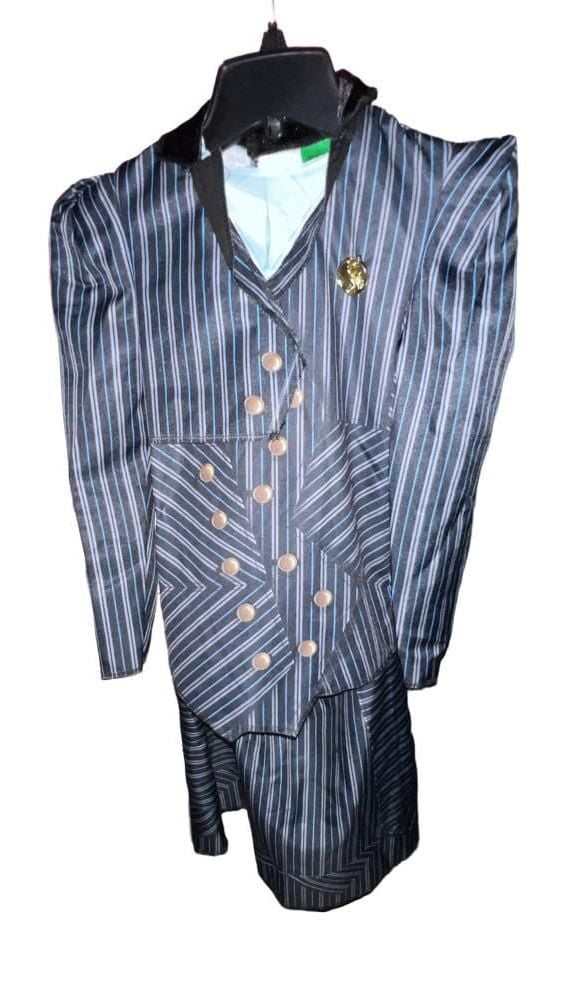 Wicked Elphaba Shiz 1 Piece Set Dress Size S (6/6X) Striped 2