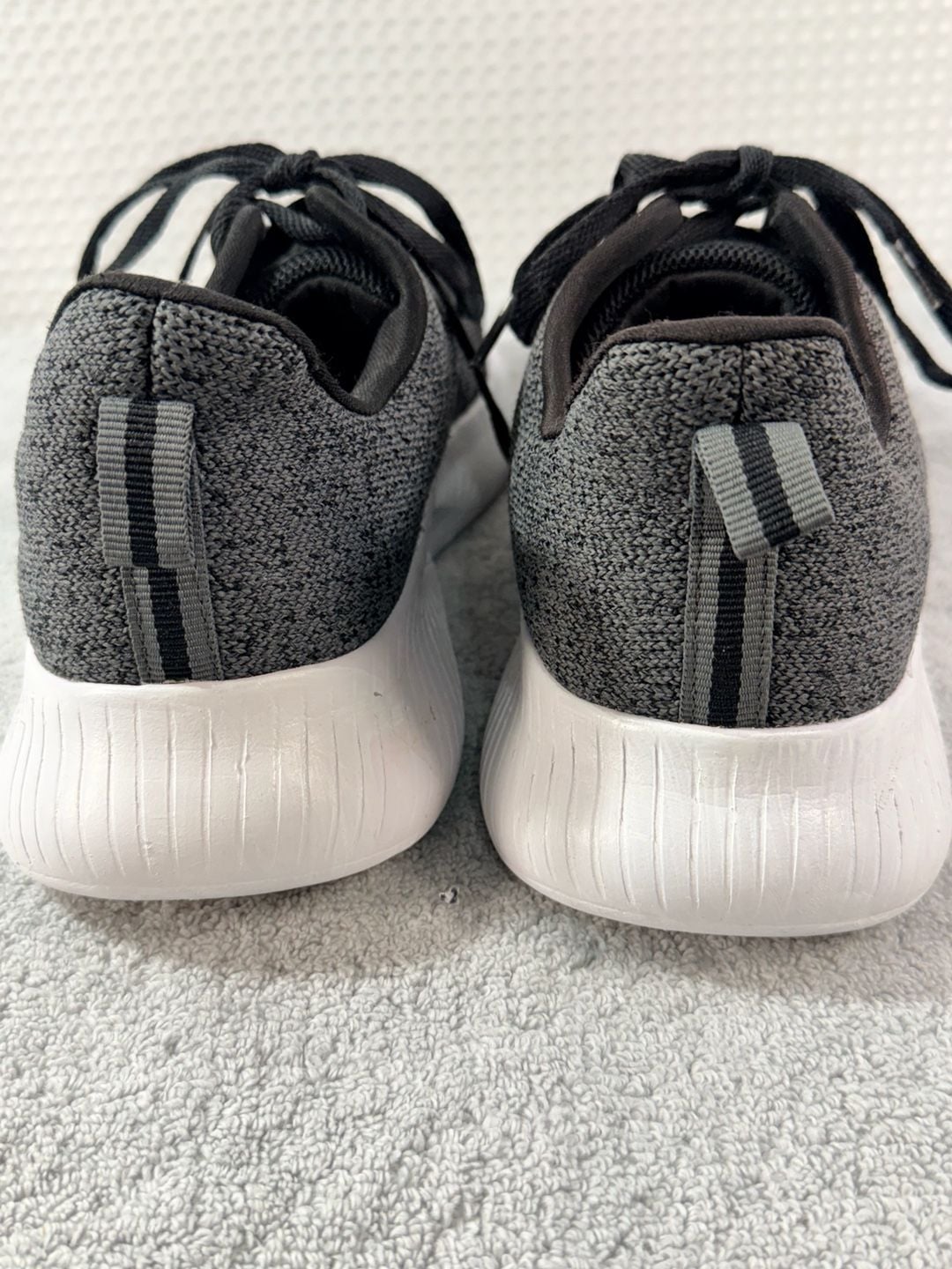 Athletic Works Core Jogger Sneakers Black Gray Lace-Up Shoes 5