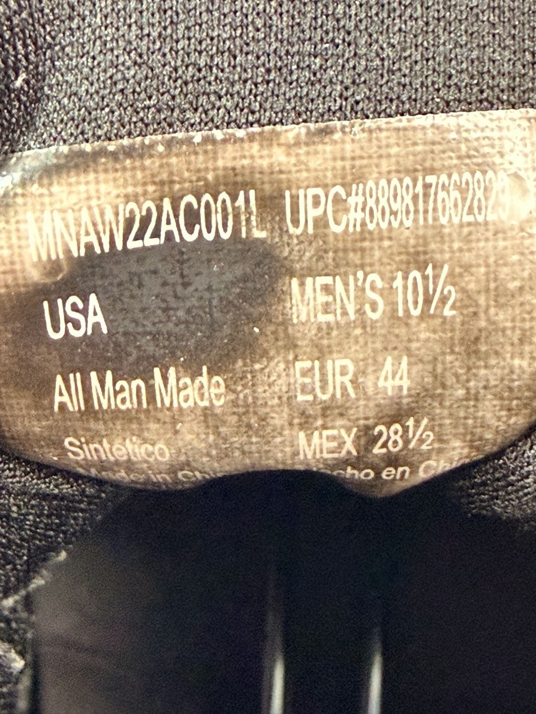 Athletic Works Core Jogger Sneakers Black Gray Lace-Up Shoes 10