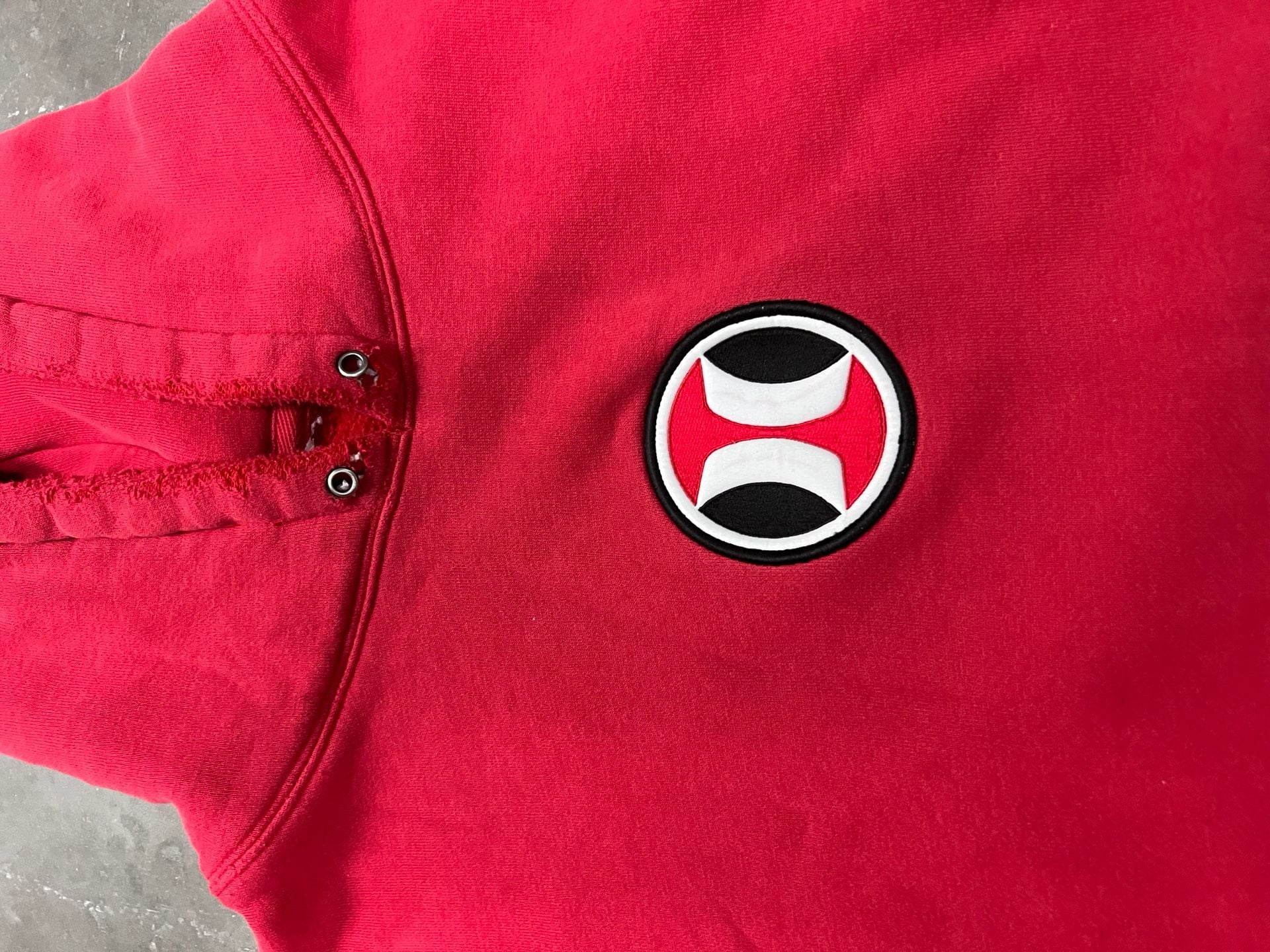 Hurley Red Pullover Hoodie Distressed 4