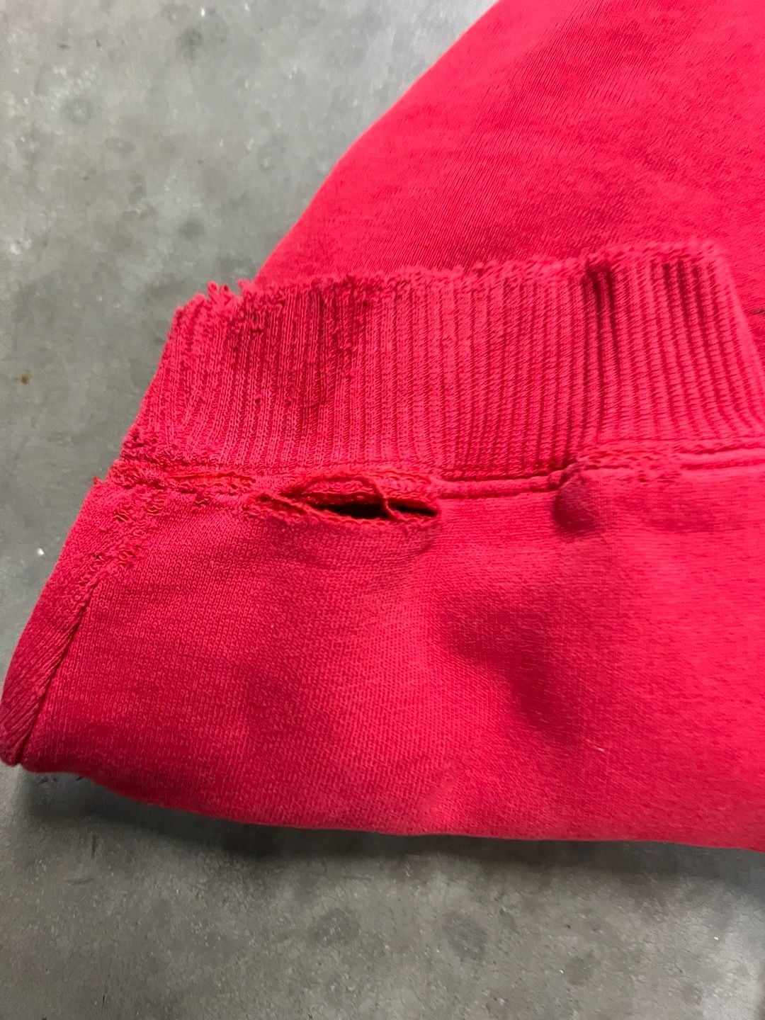 Hurley Red Pullover Hoodie Distressed 8