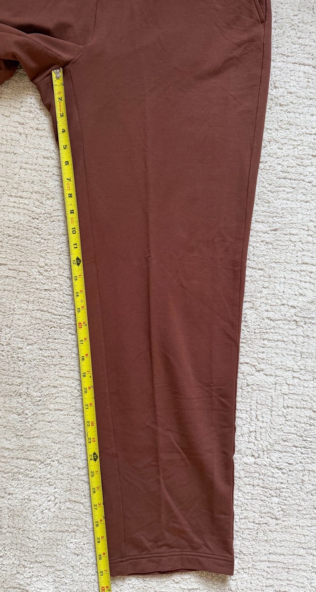 NWT J.Jill Affinity French Terry Slim Leg Pants Size XL Brown 4