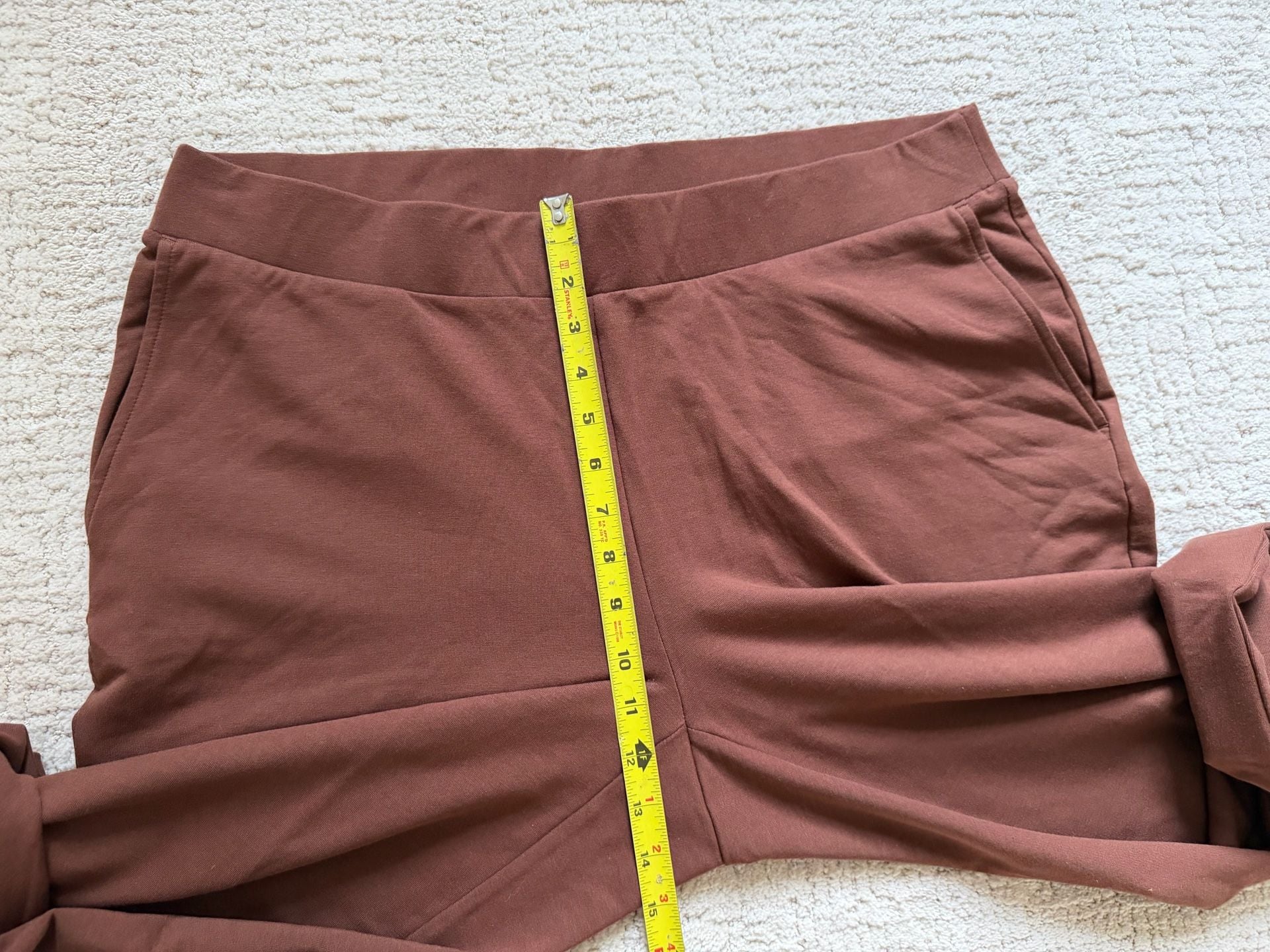 NWT J.Jill Affinity French Terry Slim Leg Pants Size XL Brown 8