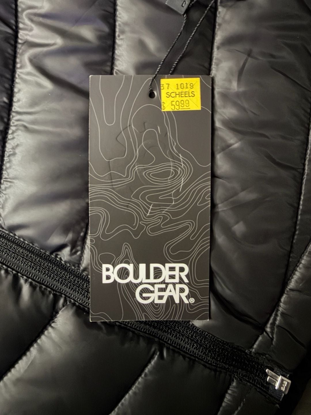 Boulder Gear Puffer Jacket women Size L Black Quilted Hooded 4