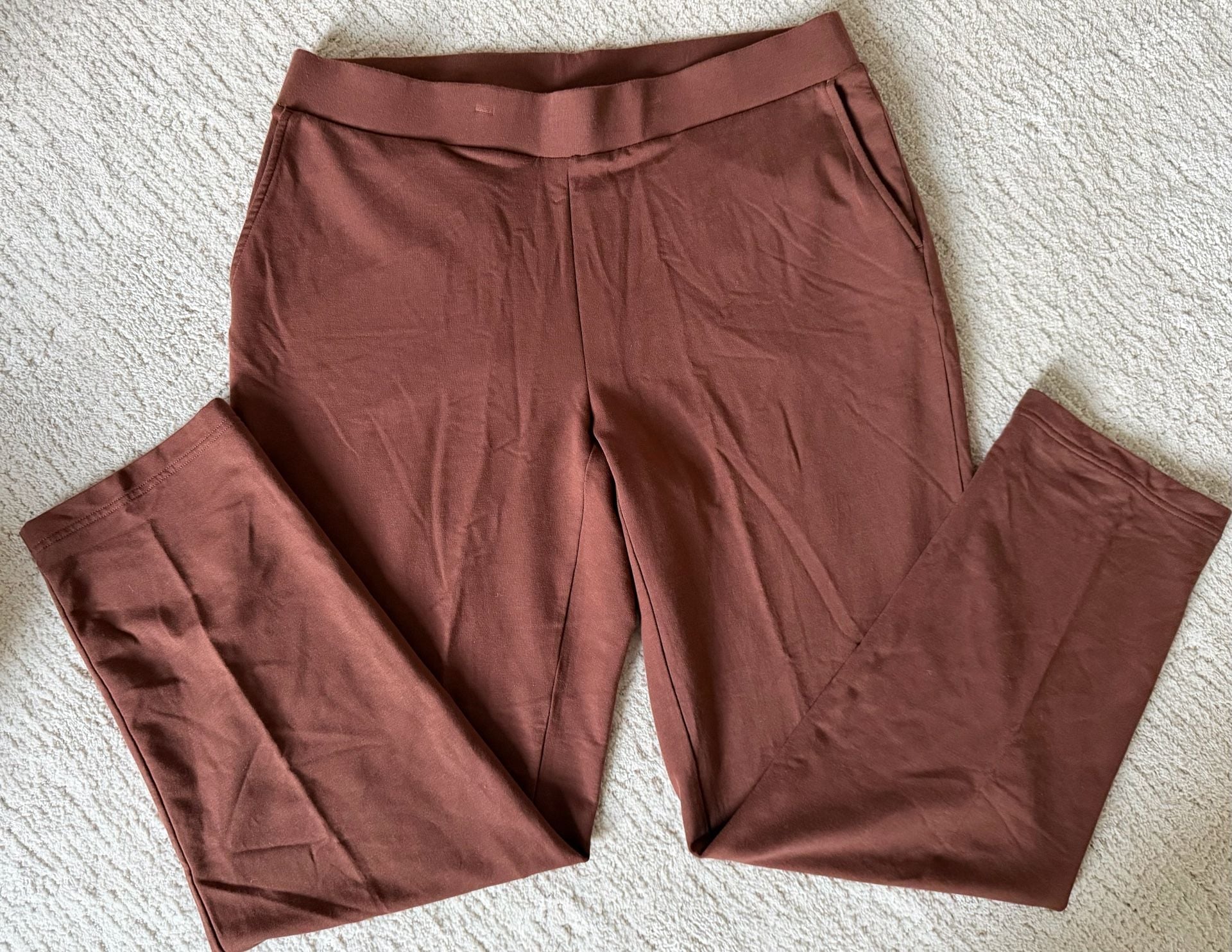 J.Jill Affinity French Terry Slim Leg
Pants Size XL Brown 2