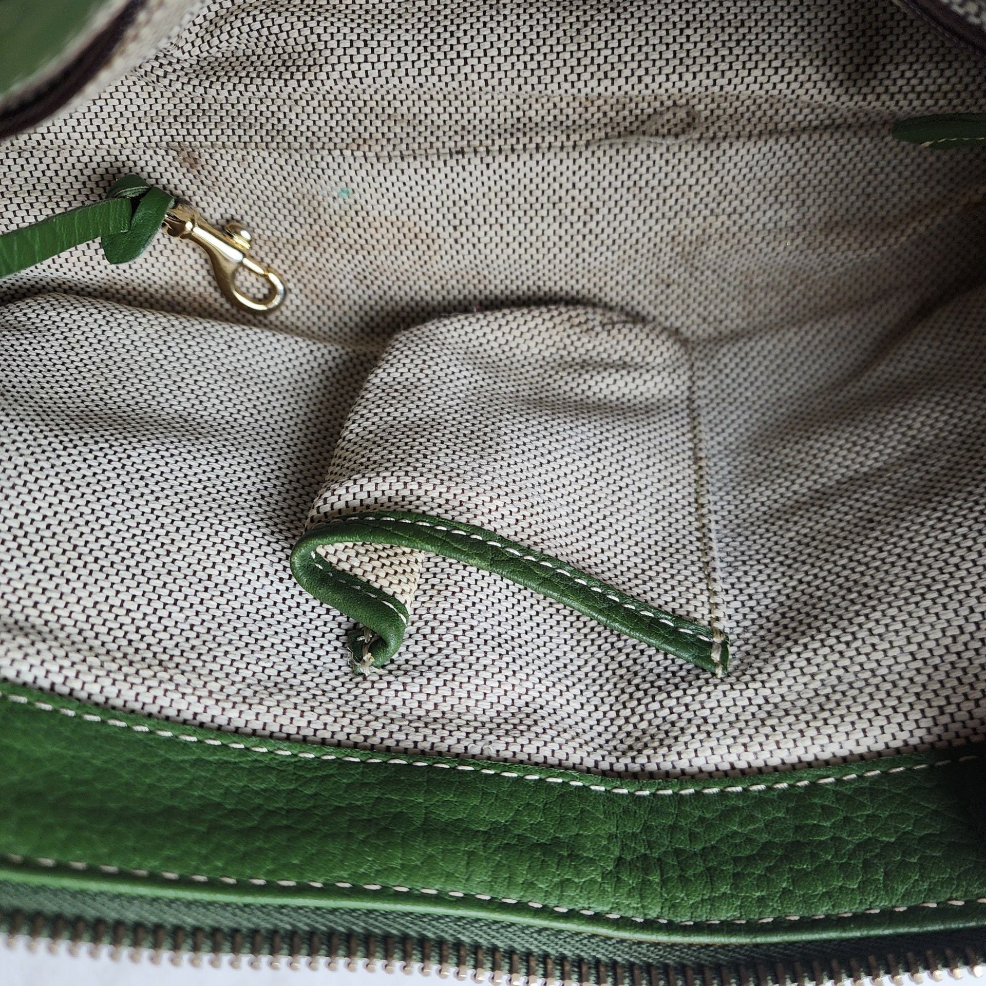 Dooney & Bourke Y2K Signature DB Monogram Double Pocket Shoulder Bag – Green 13