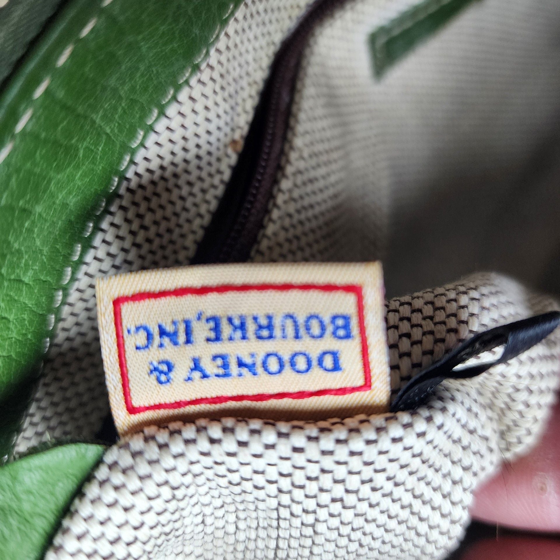 Dooney & Bourke Y2K Signature DB Monogram Double Pocket Shoulder Bag – Green 15
