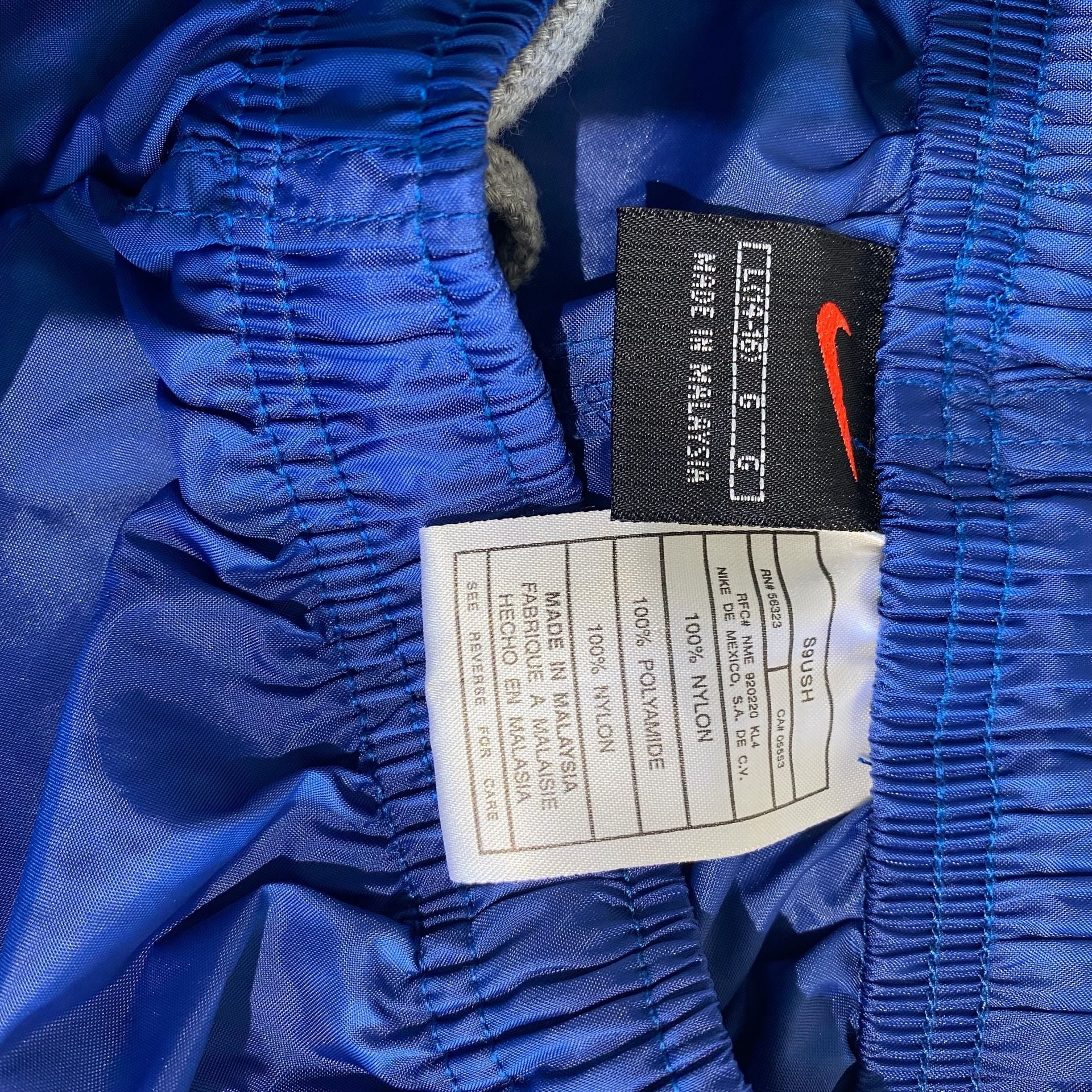 Nike Track Pants Size L Blue Nylon Vintage Windbreaker Joggers 4