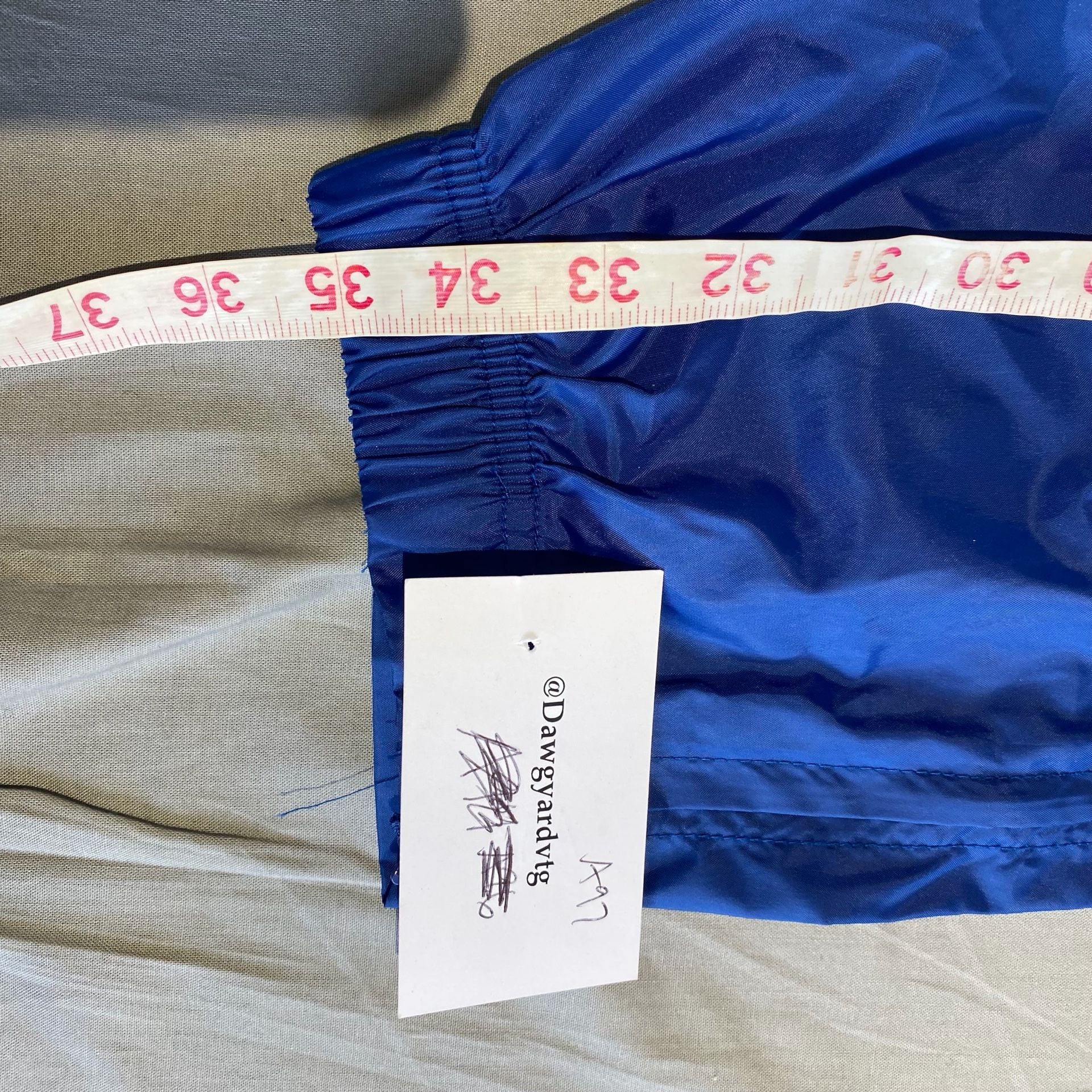 Nike Track Pants Size L Blue Nylon Vintage Windbreaker Joggers 6