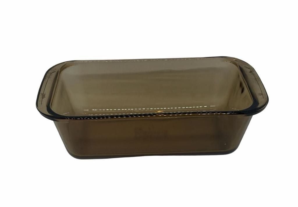 Pyrex Amber Glass Loaf Pan 1.5 Qt Size 9x5 Brown Bakeware 2