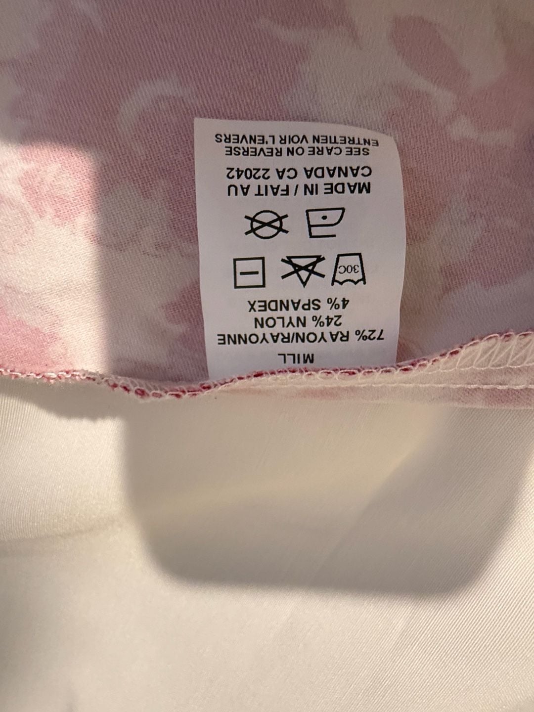 Mason & Belle Floral Embroidered Blouse Size M Off White 8
