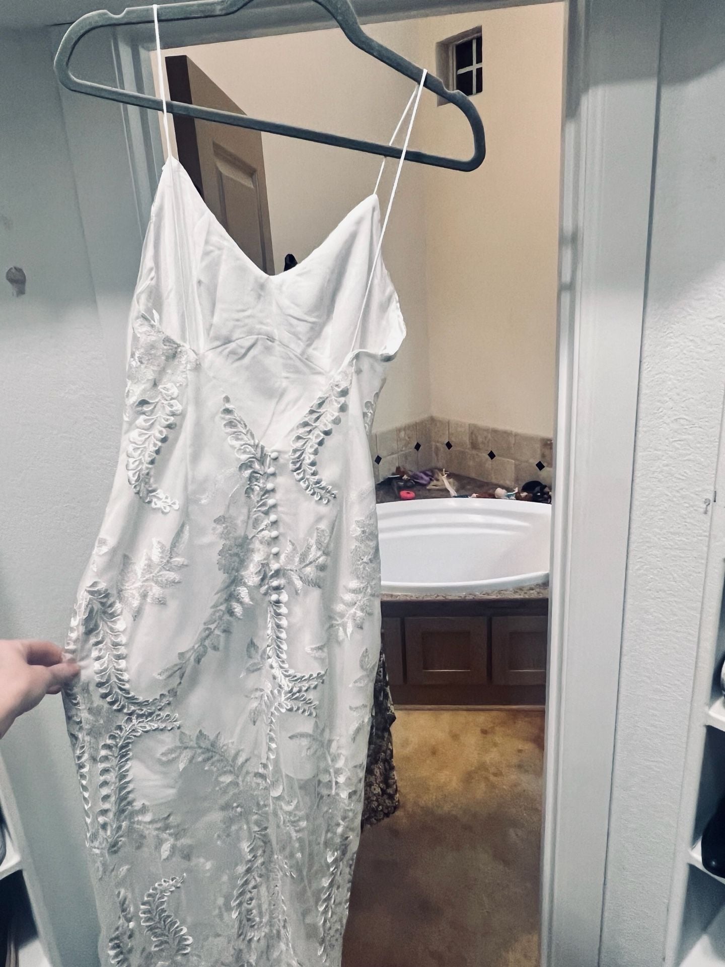 Elliatt Paulette Embroidered Dress Ivory 4