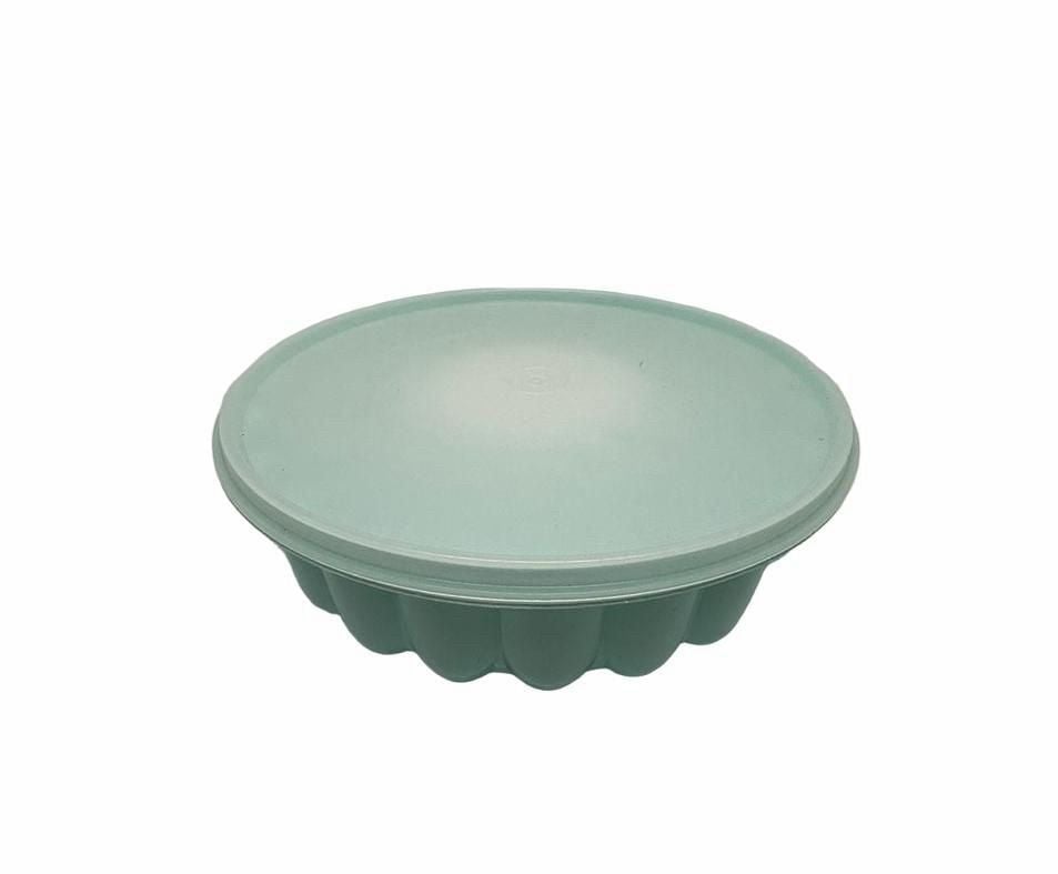 Tupperware Vintage Jello Mold Gelatin Dessert Maker Teal Mint Green 1