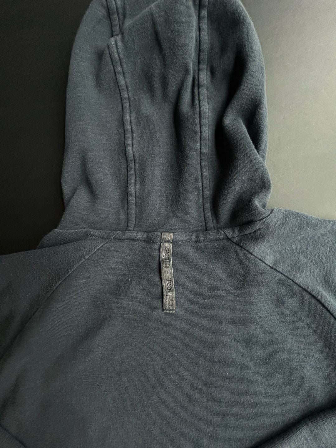 LL Bean Hoodie L Reg Blue Pullover Sweatshirt 10