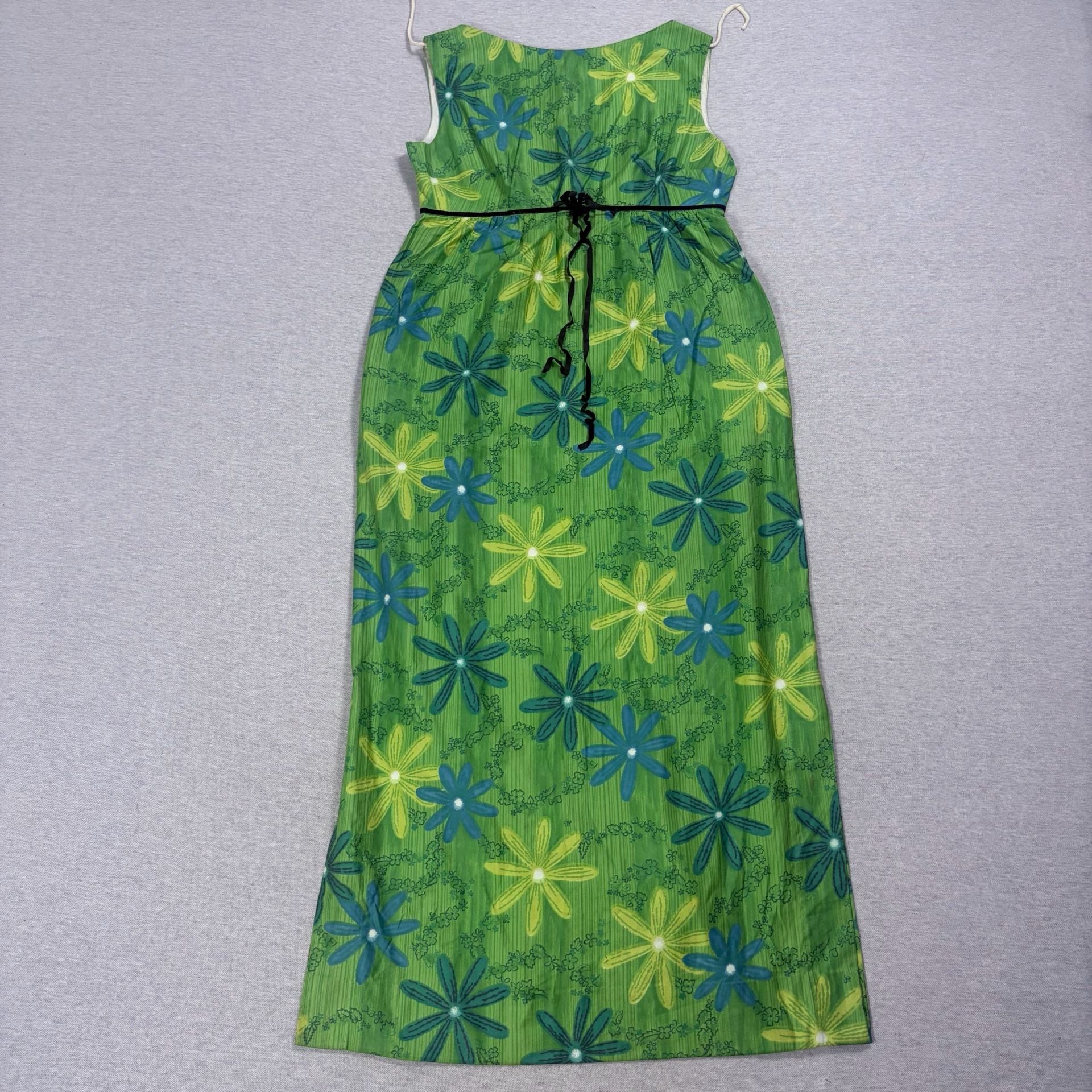 Royal Hawaiian Vintage Floral Maxi Dress Size L Green 2