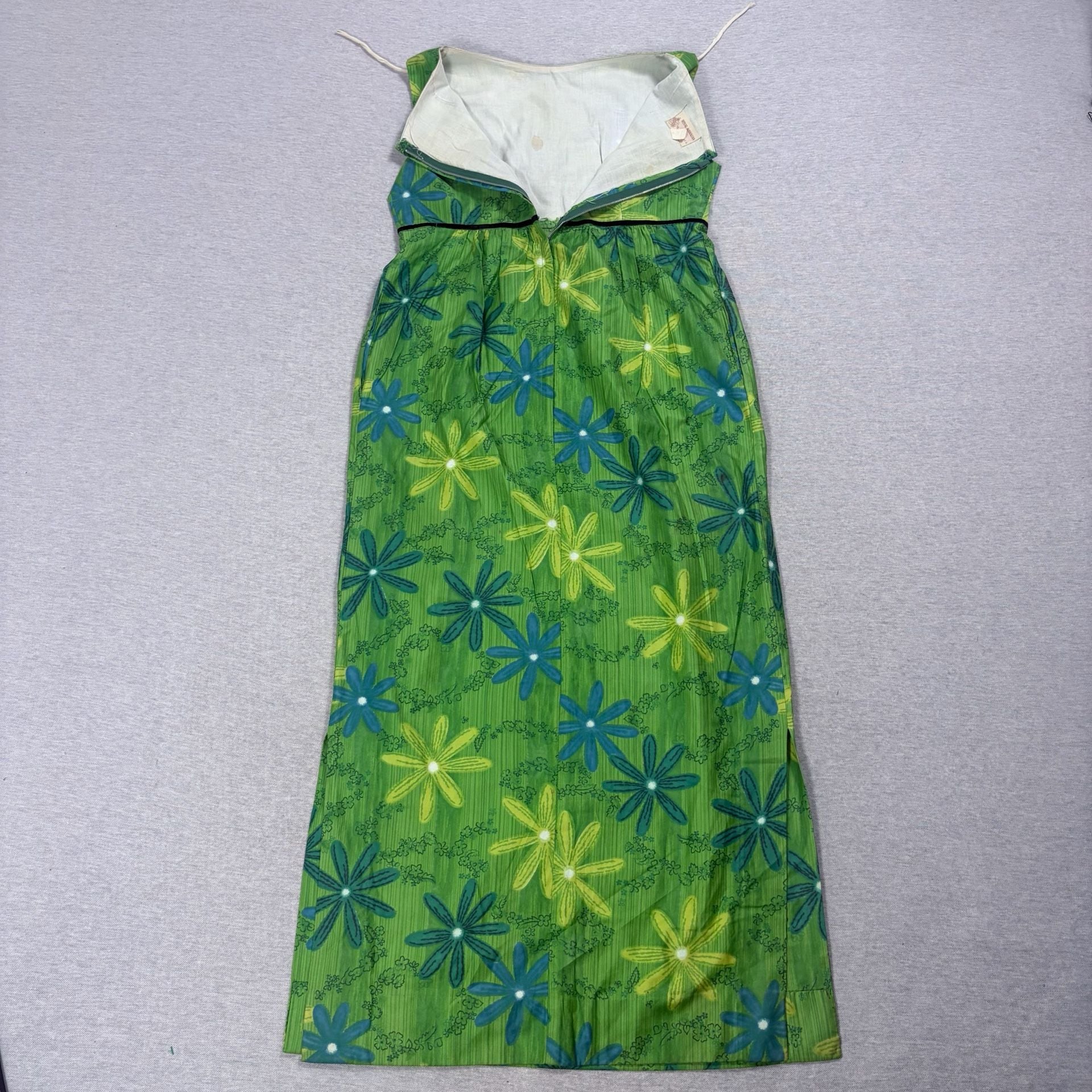 Royal Hawaiian Vintage Floral Maxi Dress Size L Green 9