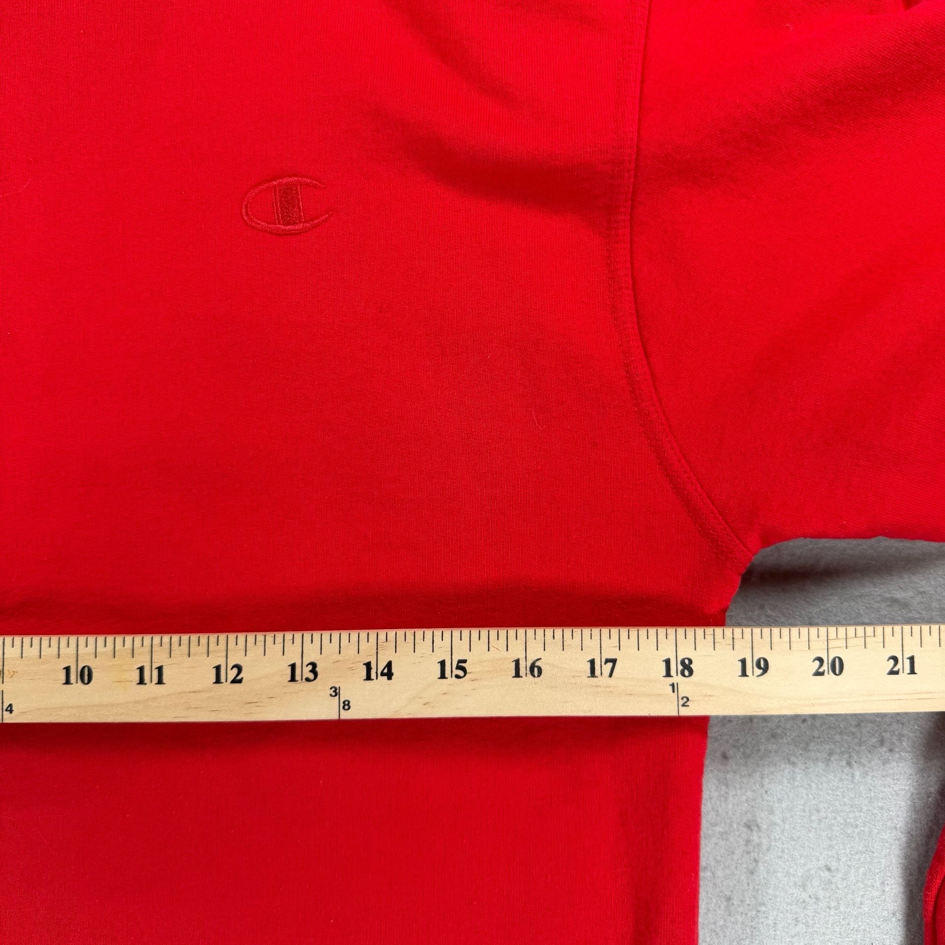 Vintage Champion Crewneck Sweatshirt Red Long Sleeve 7