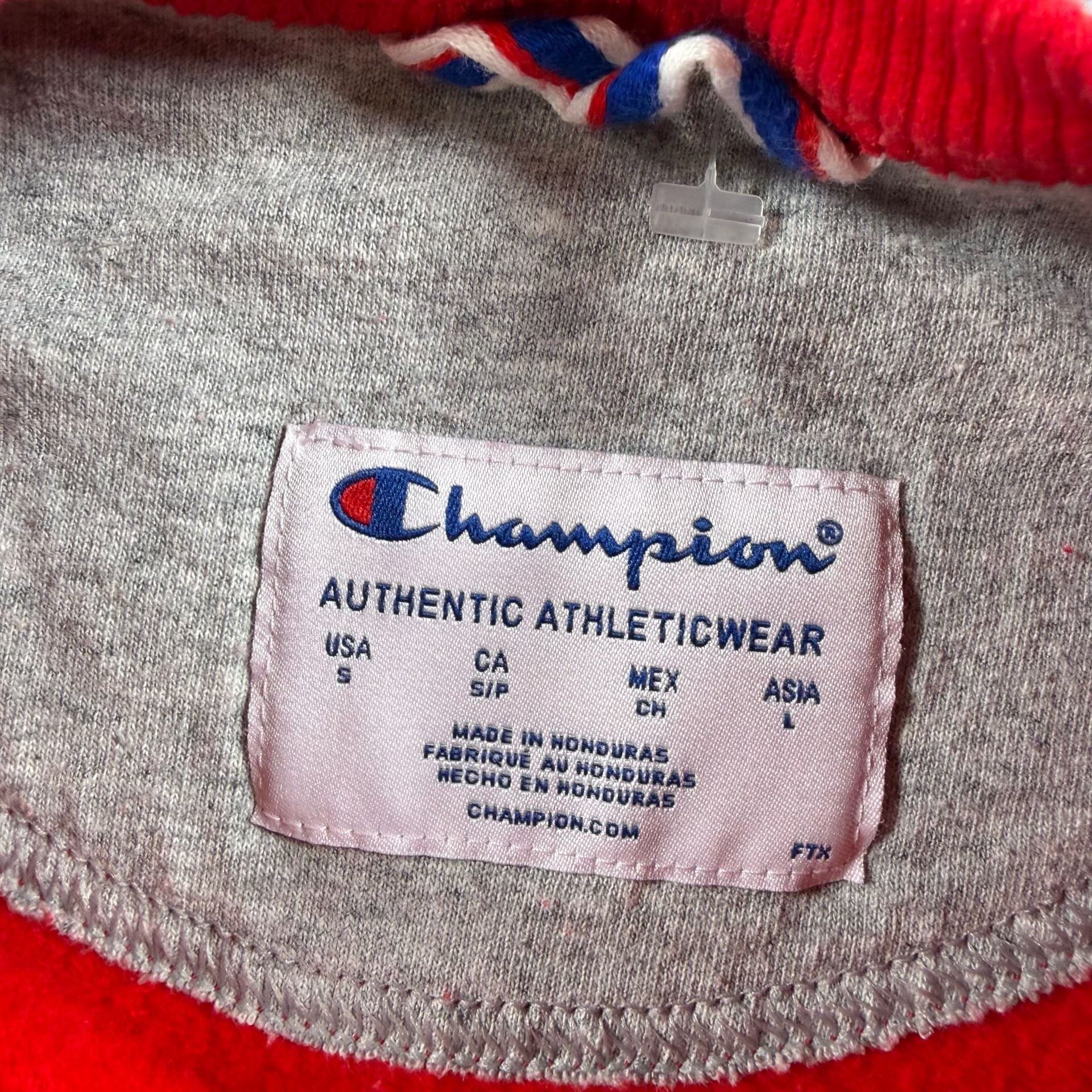 Vintage Champion Crewneck Sweatshirt Red Long Sleeve 10