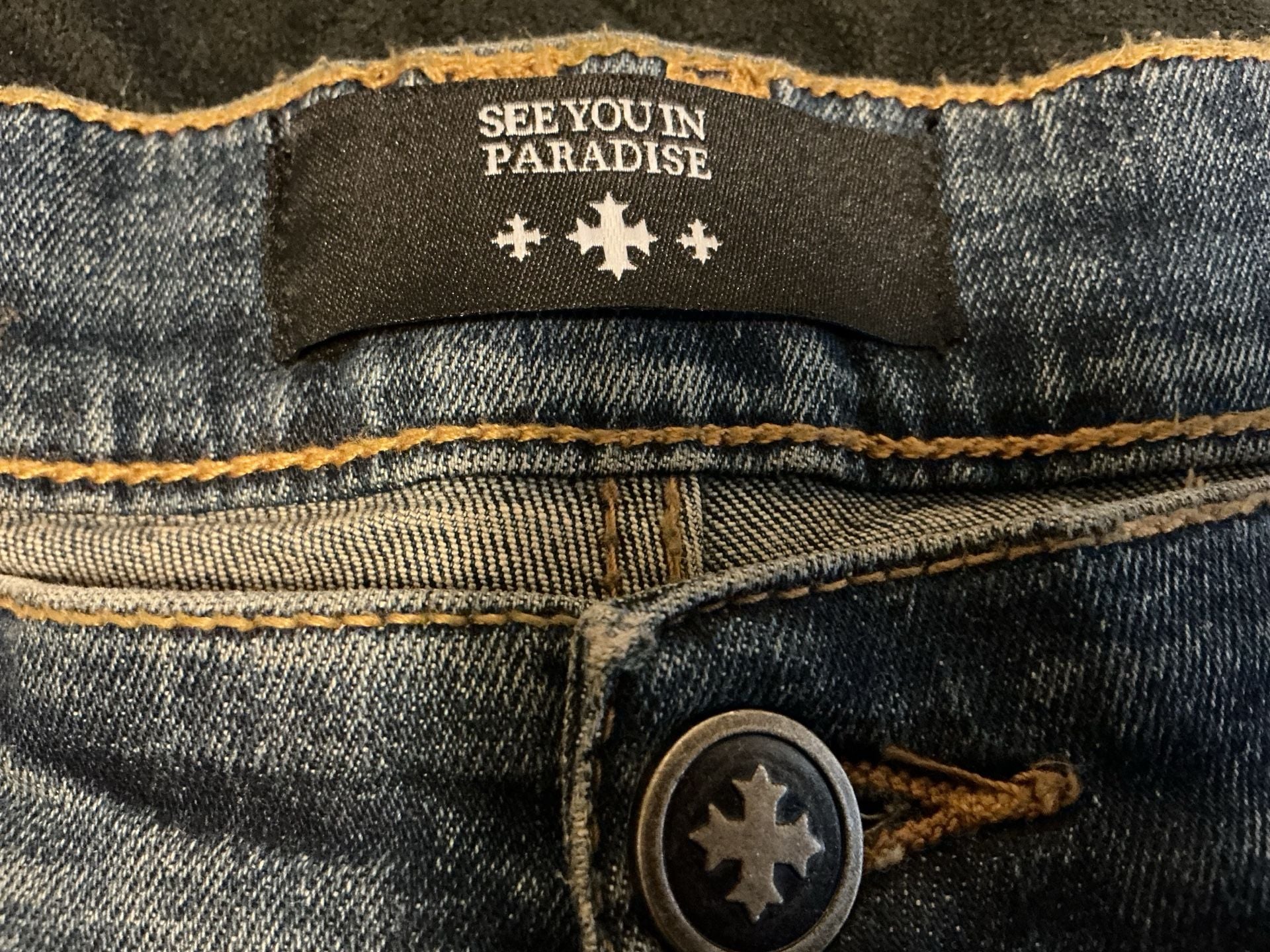 See You In Paradise Ultralight Beam Rhinestone Super Stretch Jeans – Sky Blue 13
