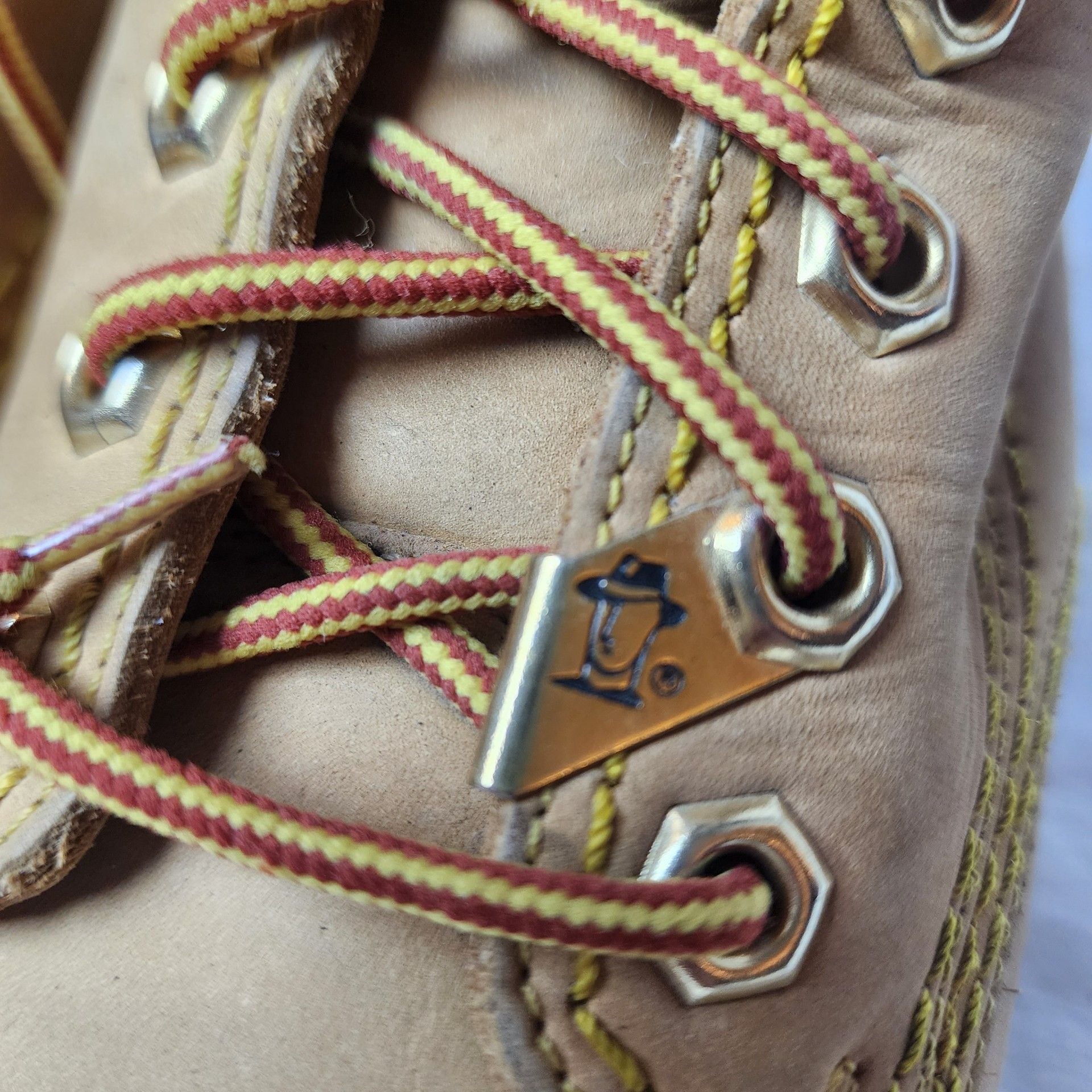 Havana Joe Leather Lace Up Work Boots Tan Brown Women's size 9 7