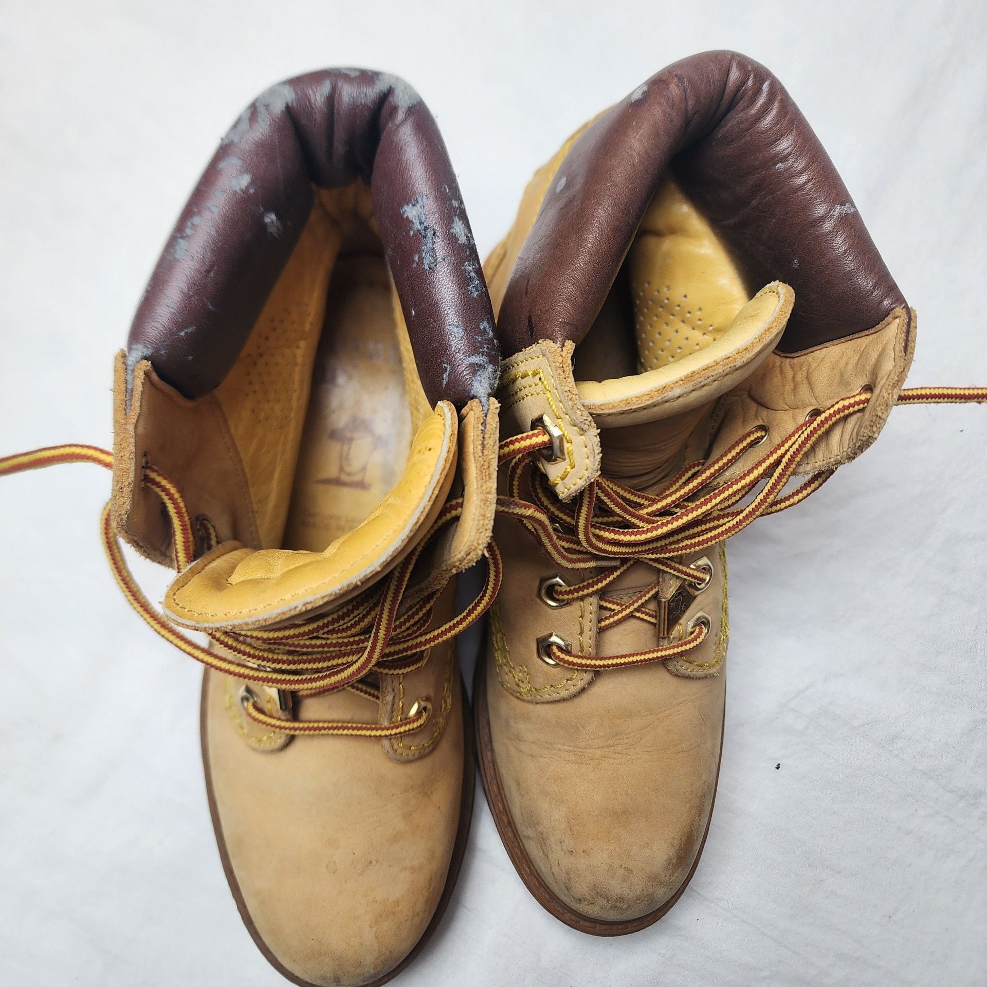 Havana Joe Leather Lace Up Work Boots Tan Brown Women's size 9 8