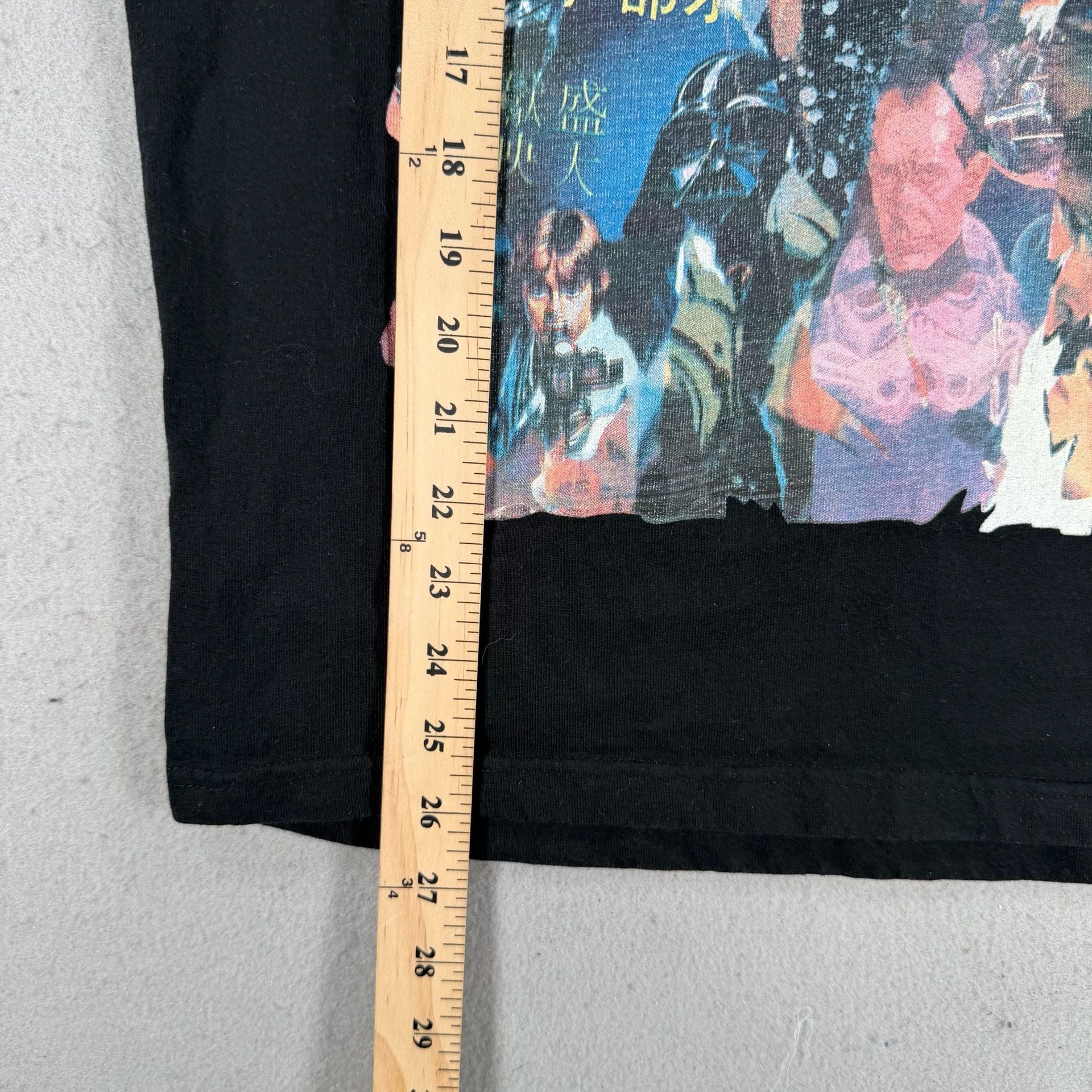 VTG Star Wars Graphic T-Shirt Size S Black Movie Scene Print 4