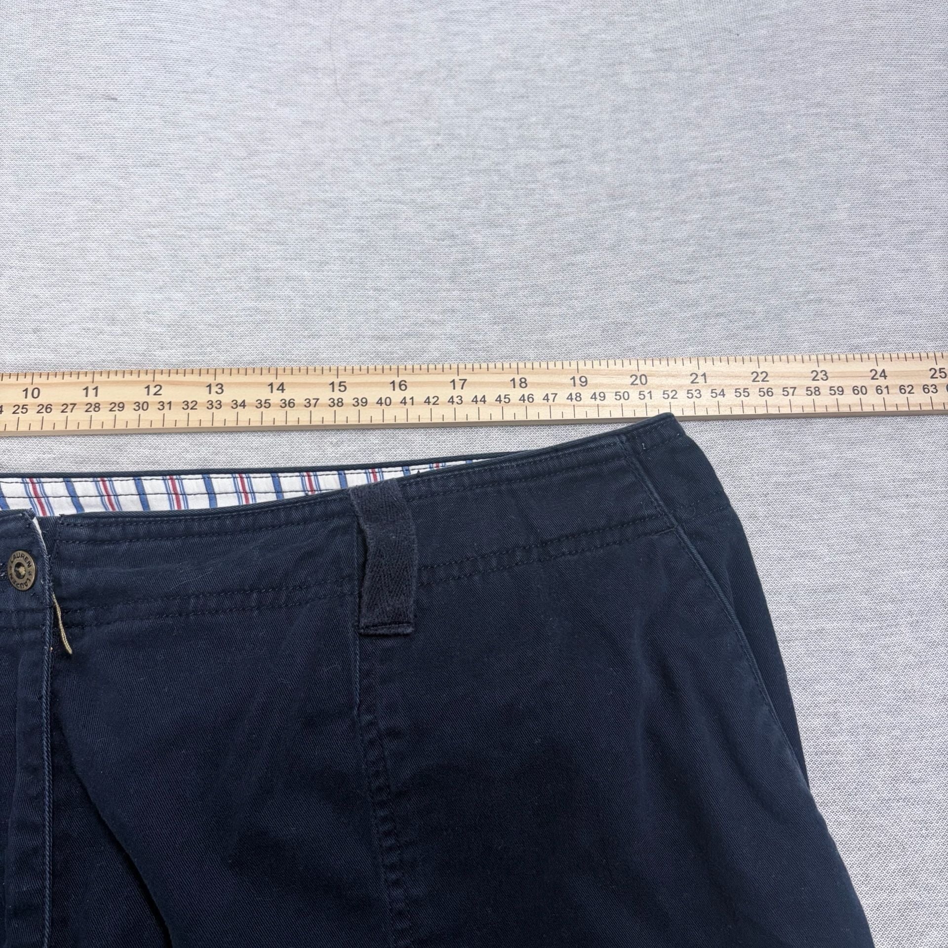 Lauren Ralph Lauren Pants Size 20W Navy Blue Cotton Utility 4