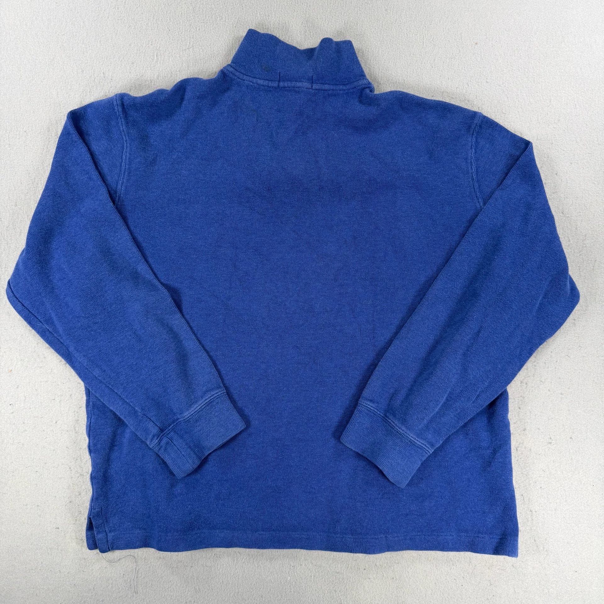 Polo Ralph Lauren Quarter Zip Sweater Size L Blue 8