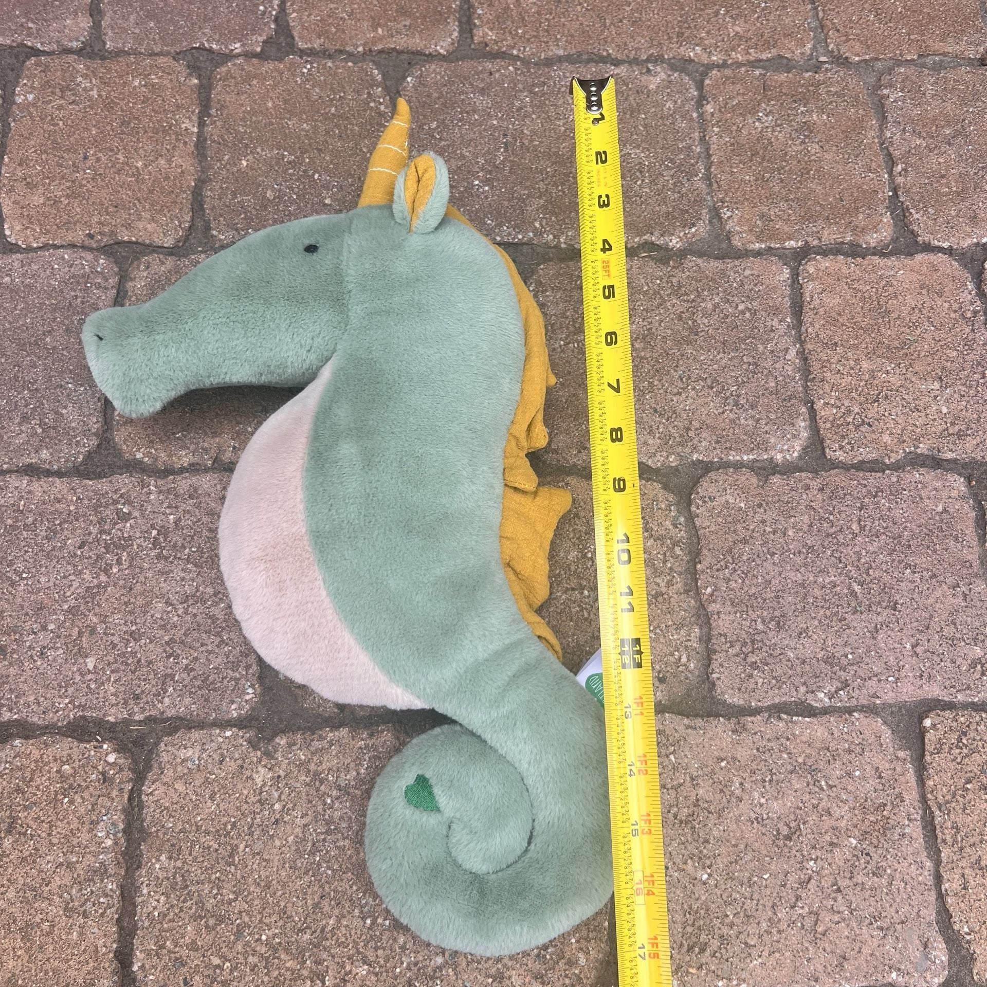 Portland Plush Green Sutton the Seahorse Stuffed Animal Plush Toy 16” 10