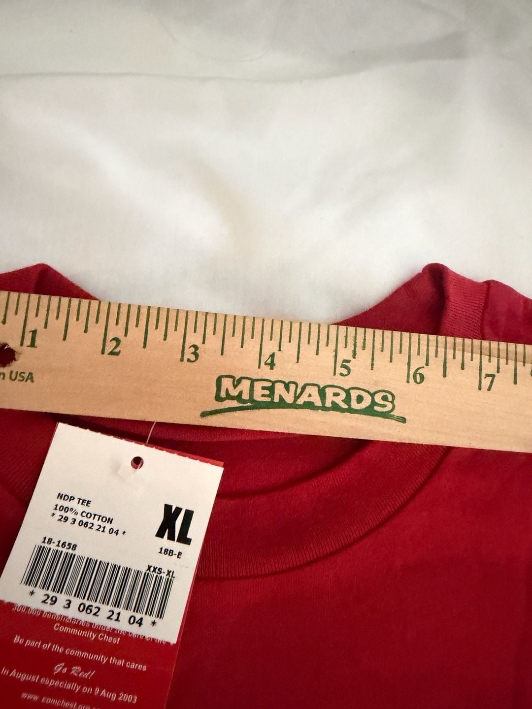 Giordano NDP Tee Size XL Red I Love Singapore Graphic T-Shirt New 6