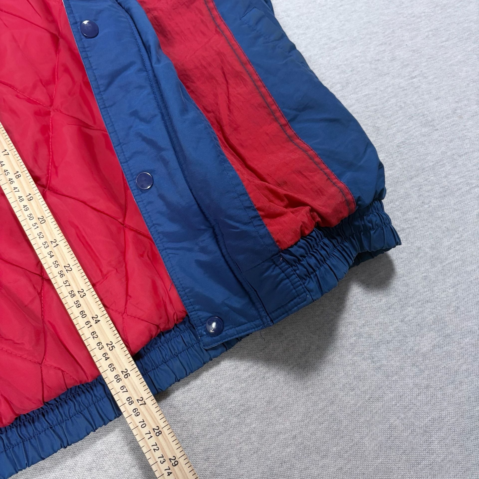 Starter New York Giants NFL Vintage Hooded Puffer Jacket Size M 7
