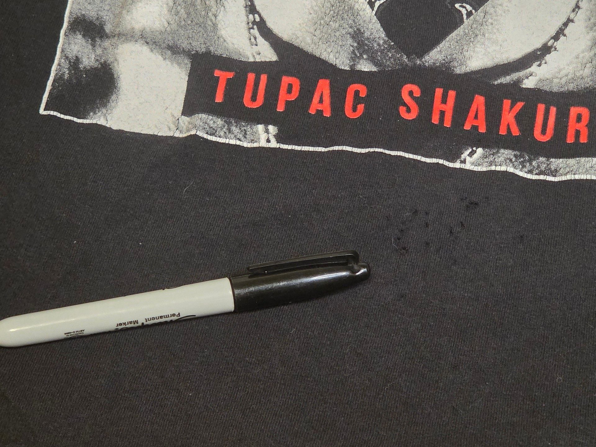 Tupac Shakur Amerikaz Most Wanted T-Shirt Black Graphic Rap Tee 3