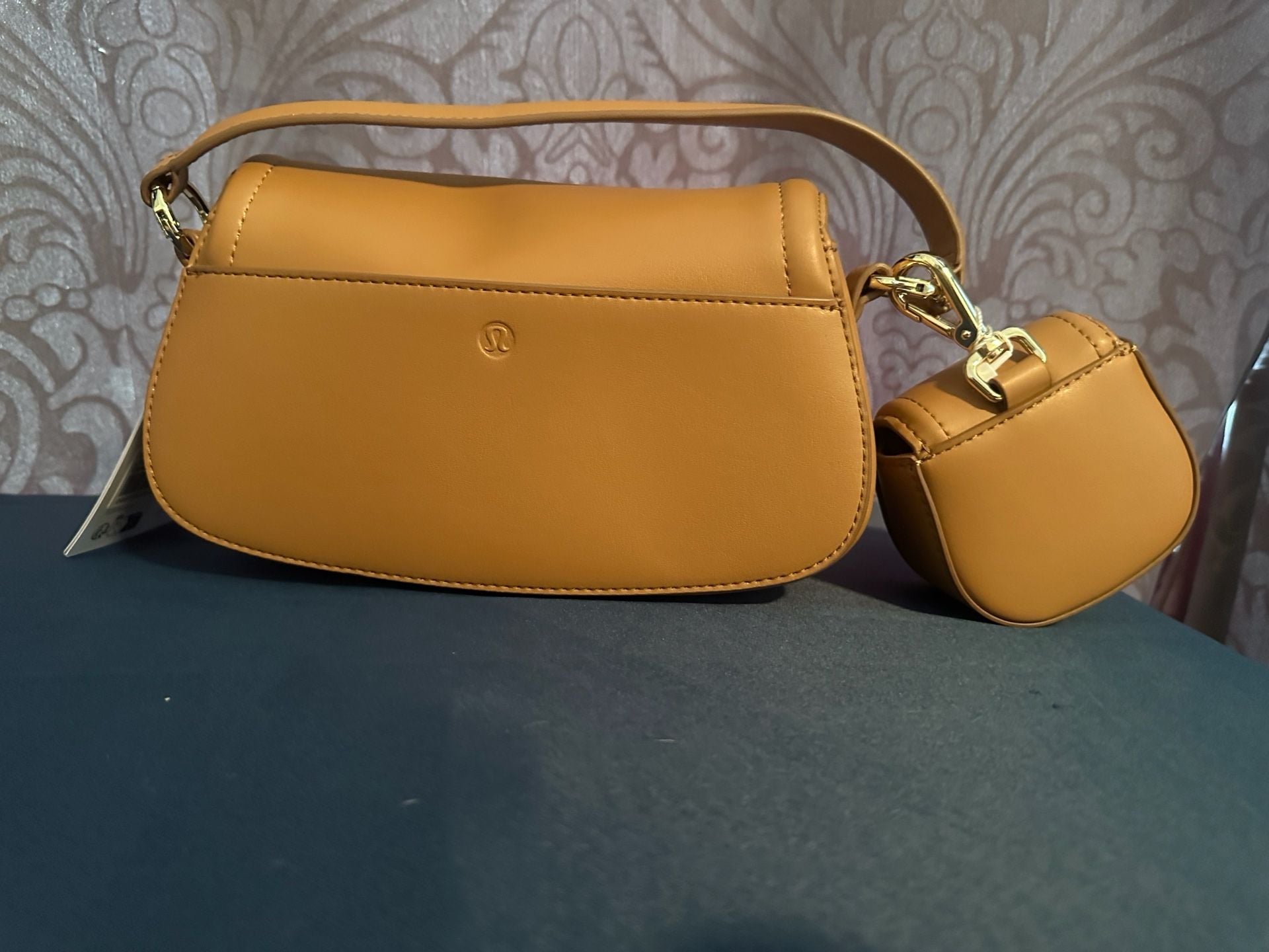 Lululemon Cactus Leather Mini Bag Tan 5