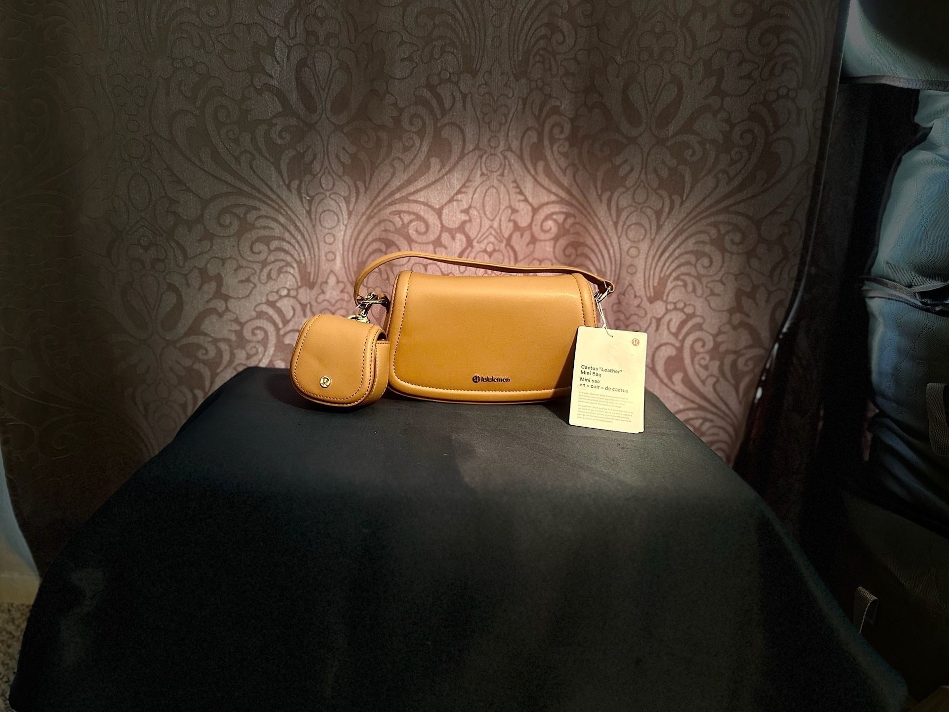 Lululemon Cactus Leather Mini Bag Tan 9
