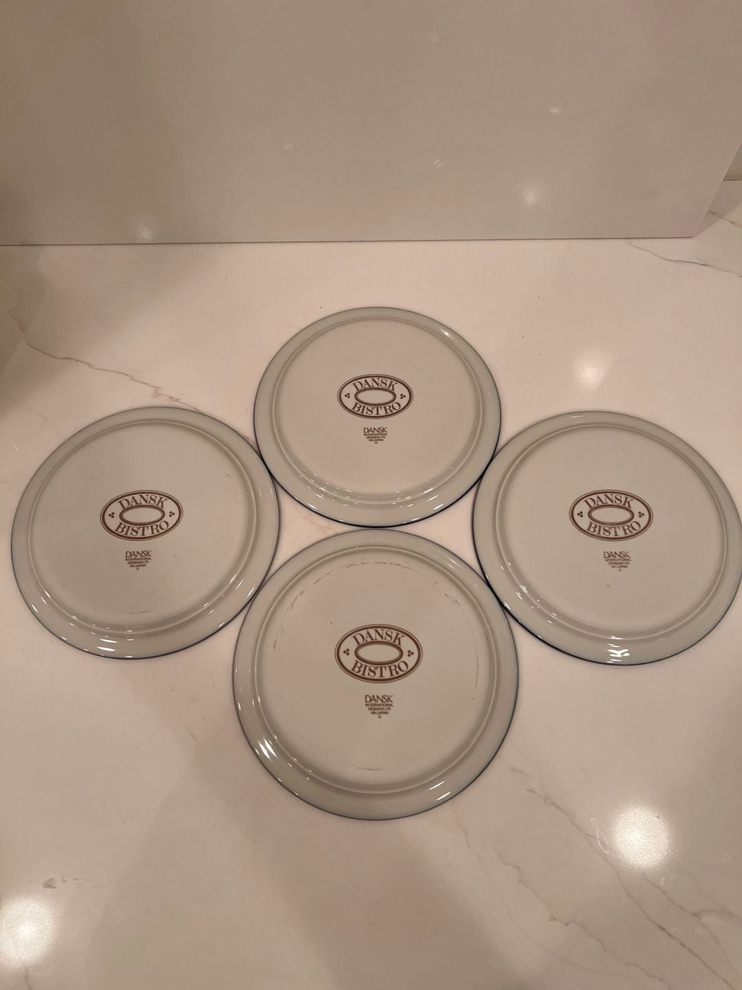 Dansk Christianshavn Blue Stripe Cup And Saucer Set 5