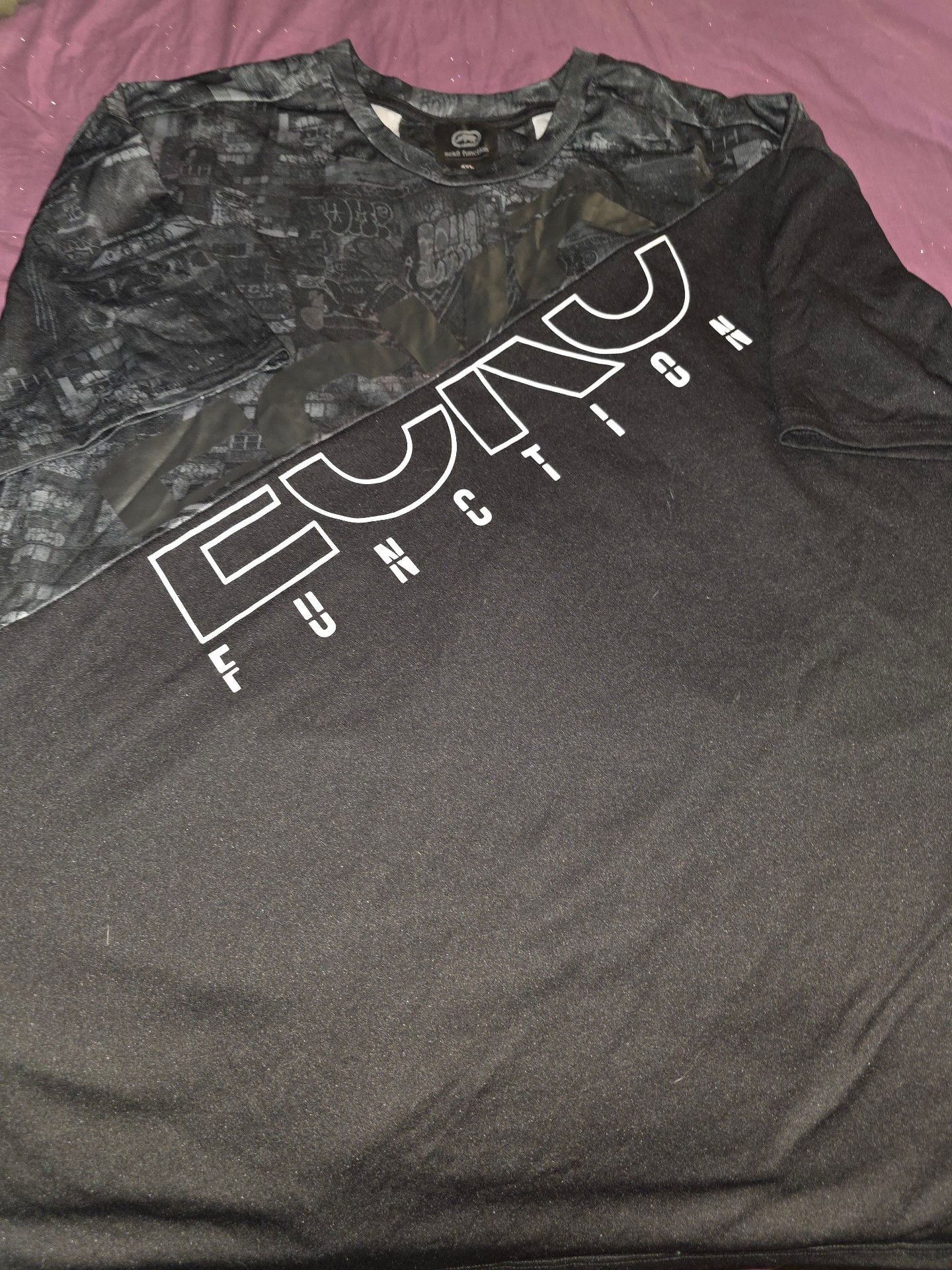 Eckō Function T-Shirt Size 4XL Black Graphic Short Sleeve 1