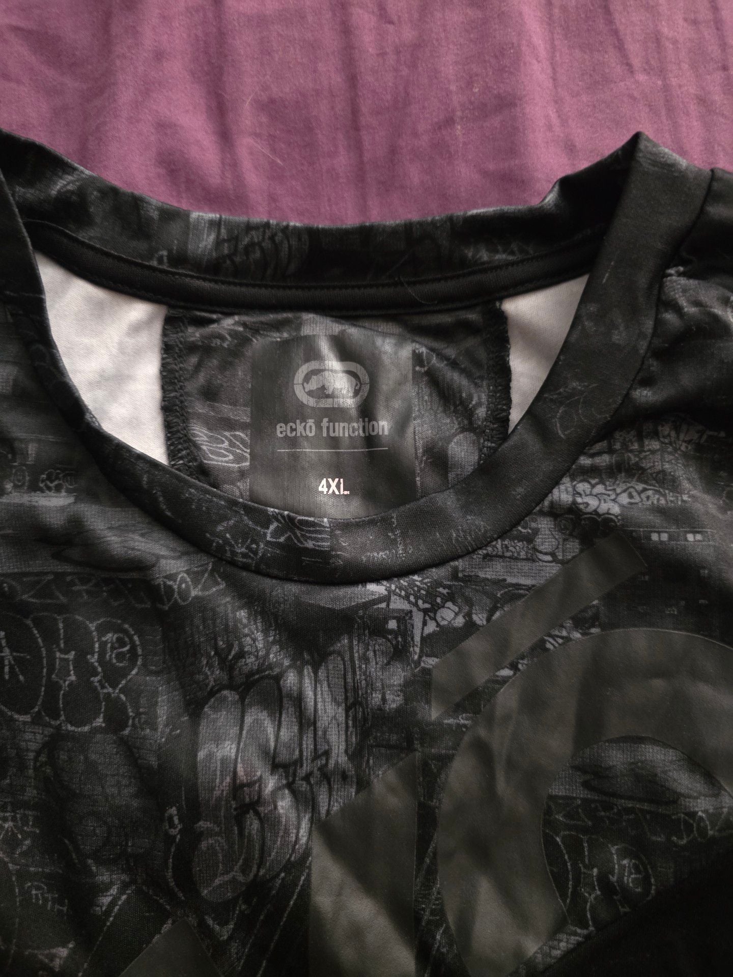 Eckō Function T-Shirt Size 4XL Black Graphic Short Sleeve 4