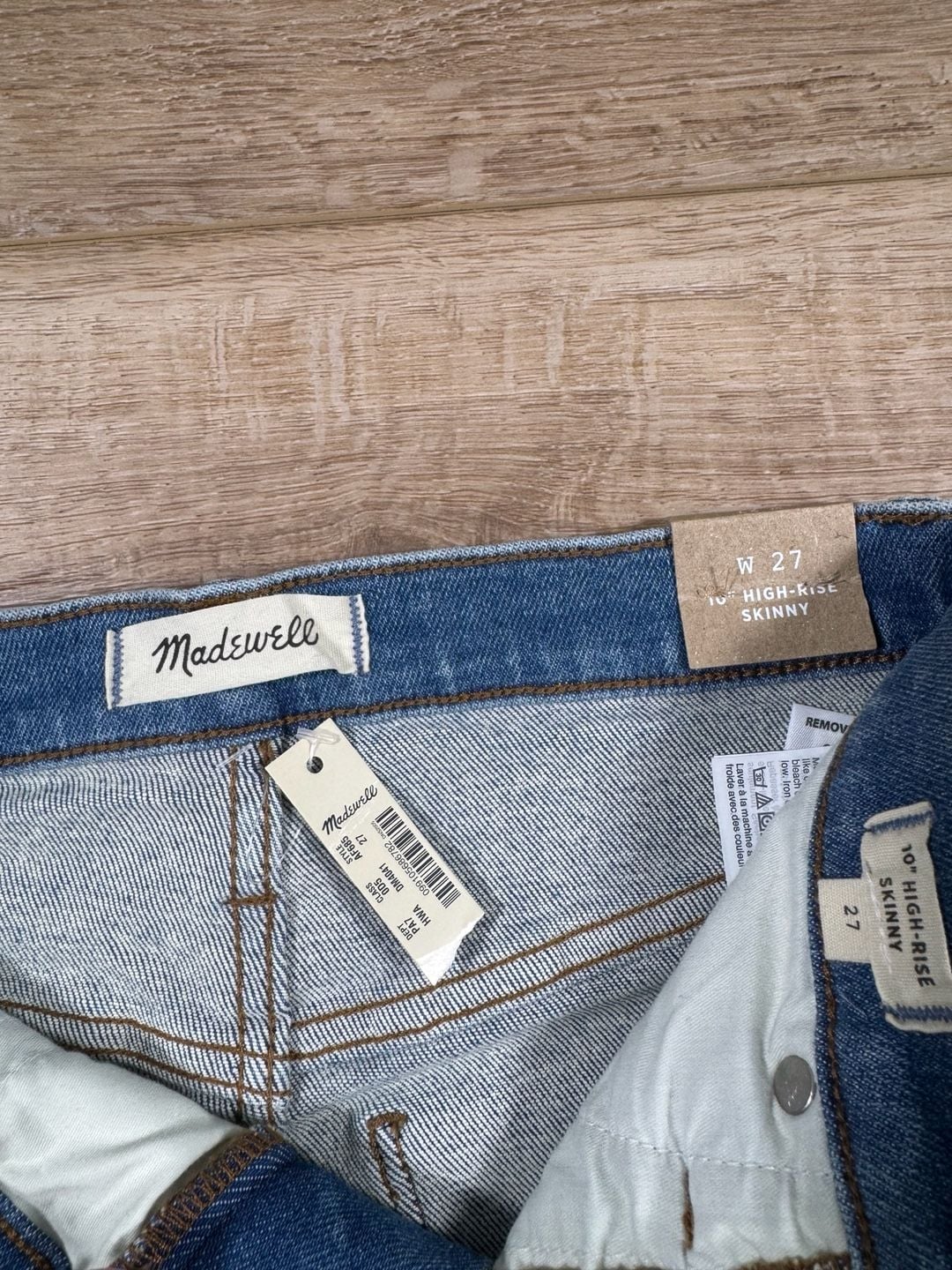 Madewell 10” High-Rise Skinny Jeans Women’s 27 Blue Denim 28” Inseam 7