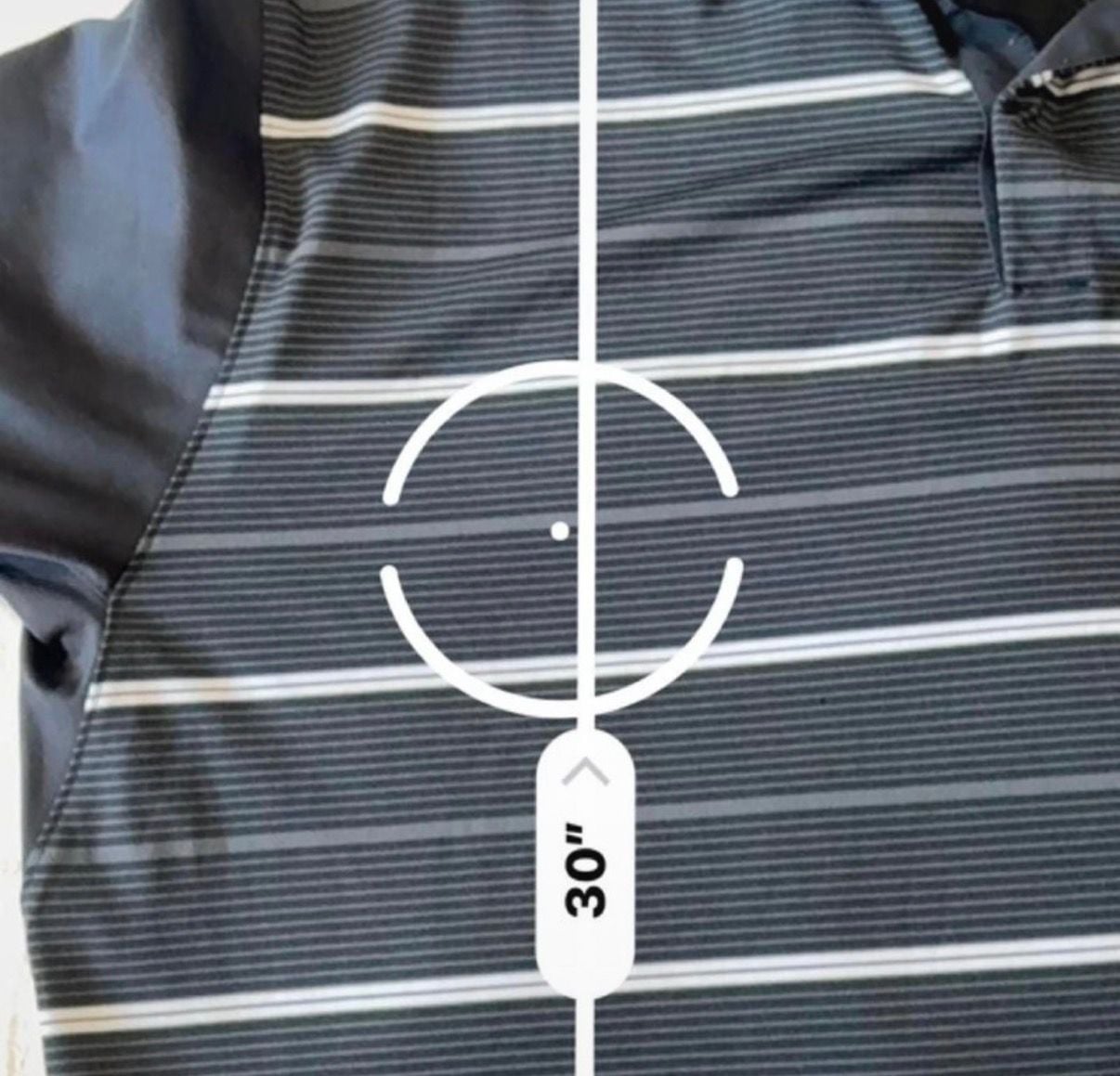 Nike Tiger Woods Collection Dry-Fit Striped Golf Polo Size XL Black Gray White 7