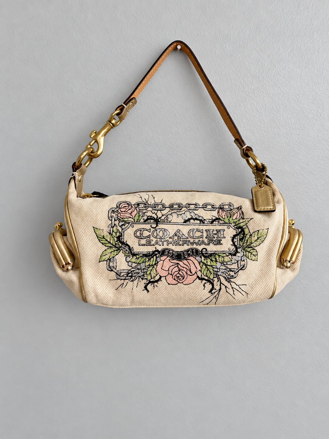 Coach - Coach Tattoo Pegasus Kisslock Pochette Bag on Designer Wardrobe 2