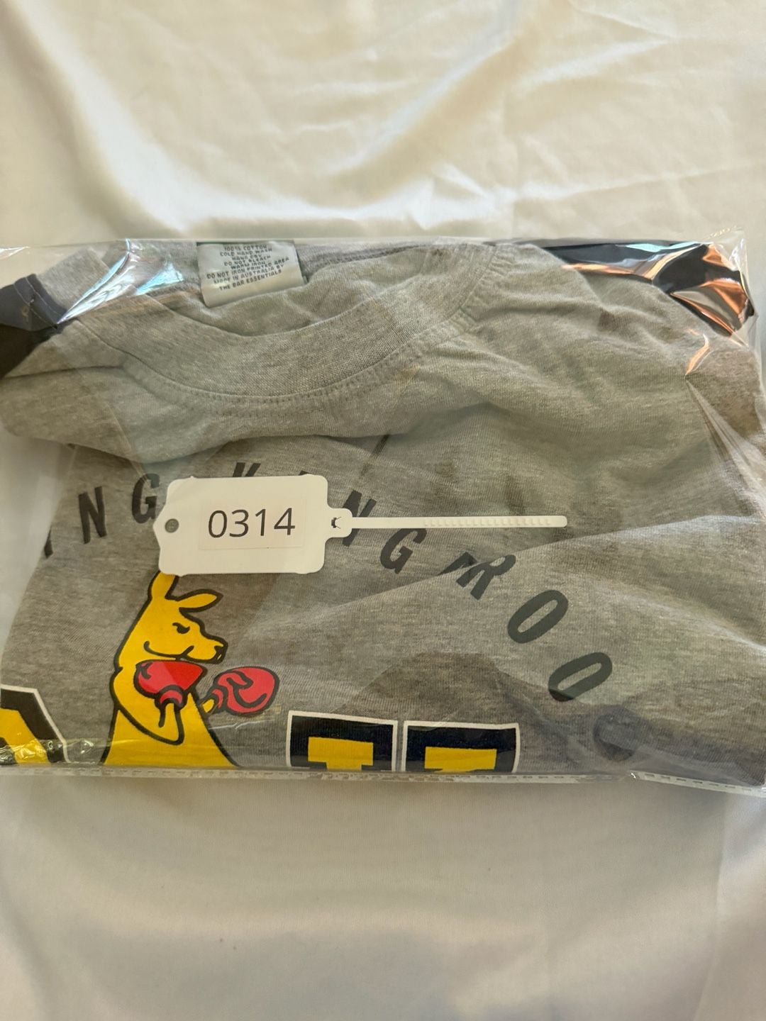 The Boxing Kangaroo Graphic T-Shirt Gray Australia Cotton 9