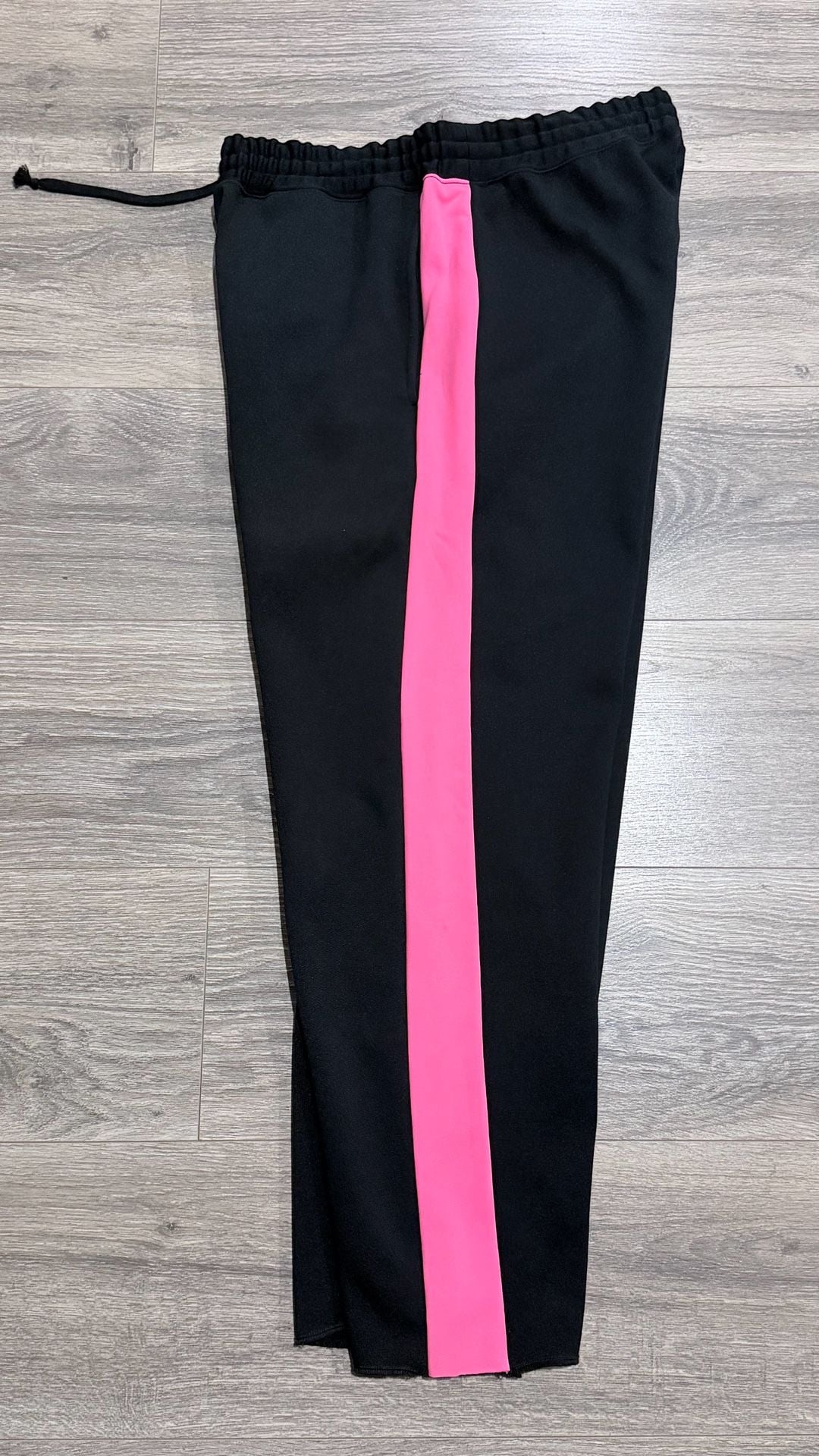 COMME des GARCONS GI-T007 Track Pants Size L Black Pink Side Stripe 9