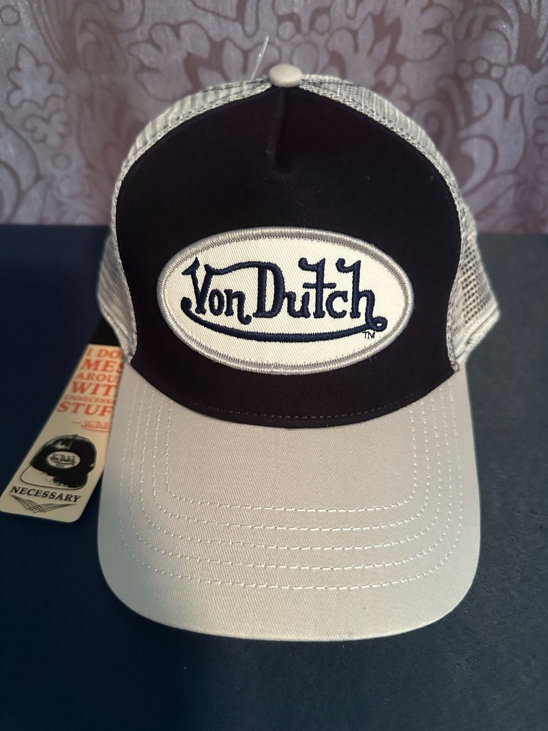 Navy with Silver Trucker Hat – , 2