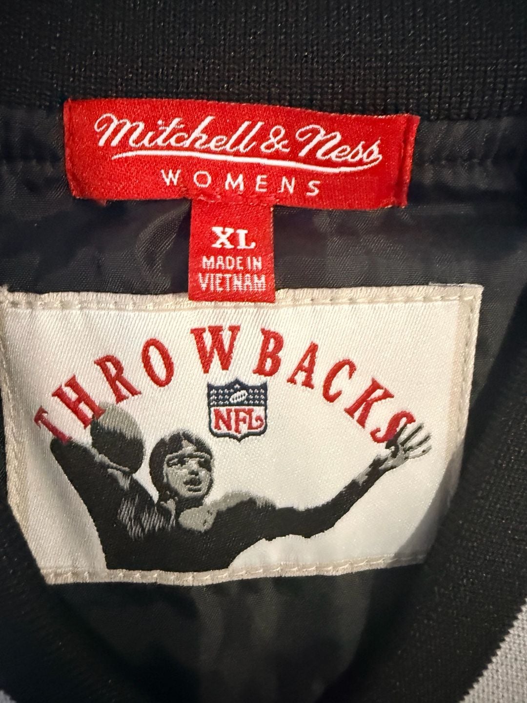 Mitchell & Ness Dallas Cowboys Satin Jacket Size XL Black 3