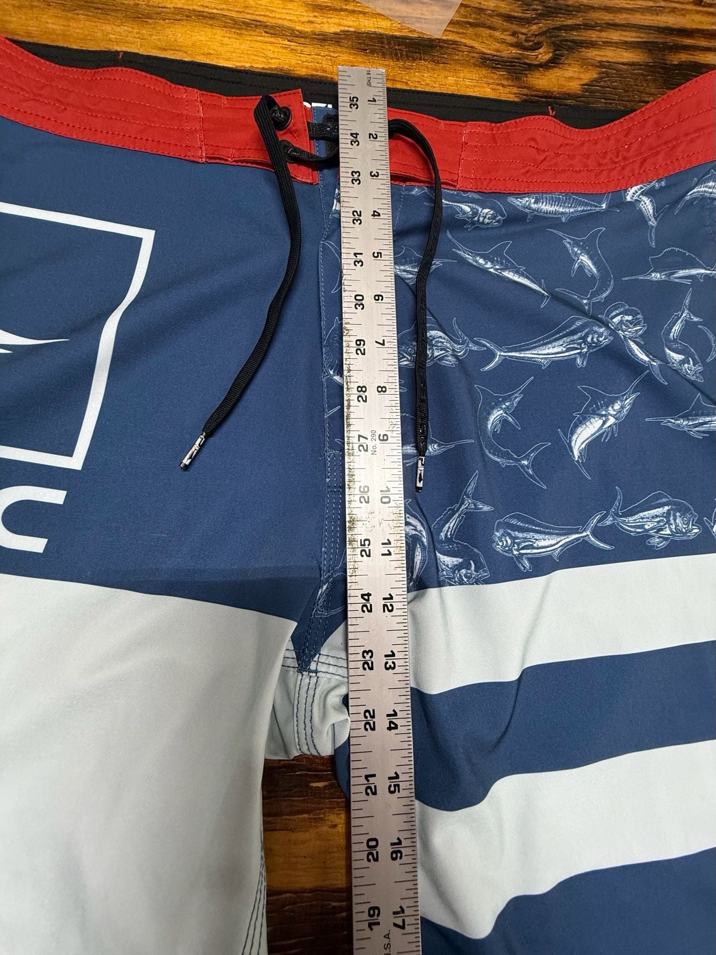 Pelagic Men's Blue Water Americamo Fishing Boardshorts - Size 38 6