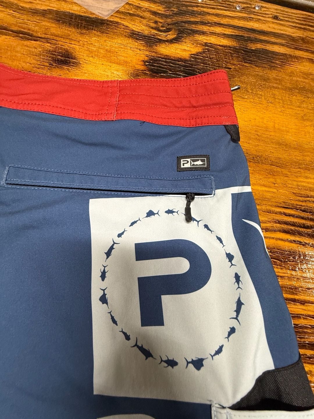 Pelagic Men's Blue Water Americamo Fishing Boardshorts - Size 38 7